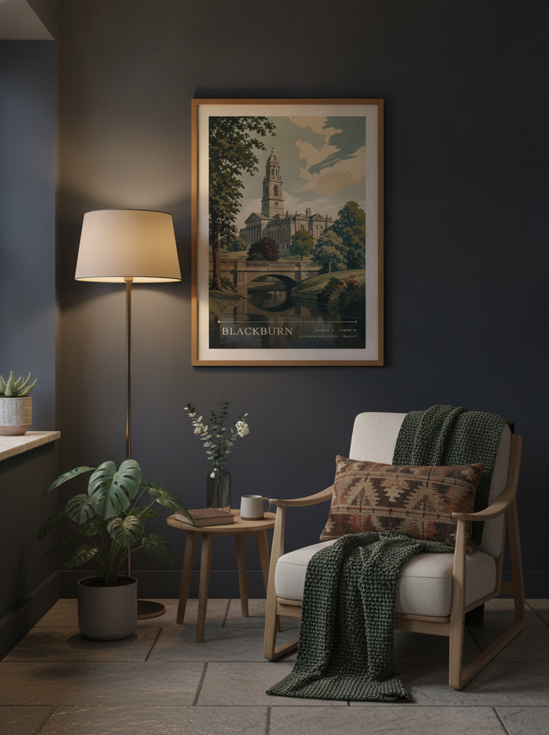 Blackburn Blackburn with Darwen England Travel Poster - Lifestyle