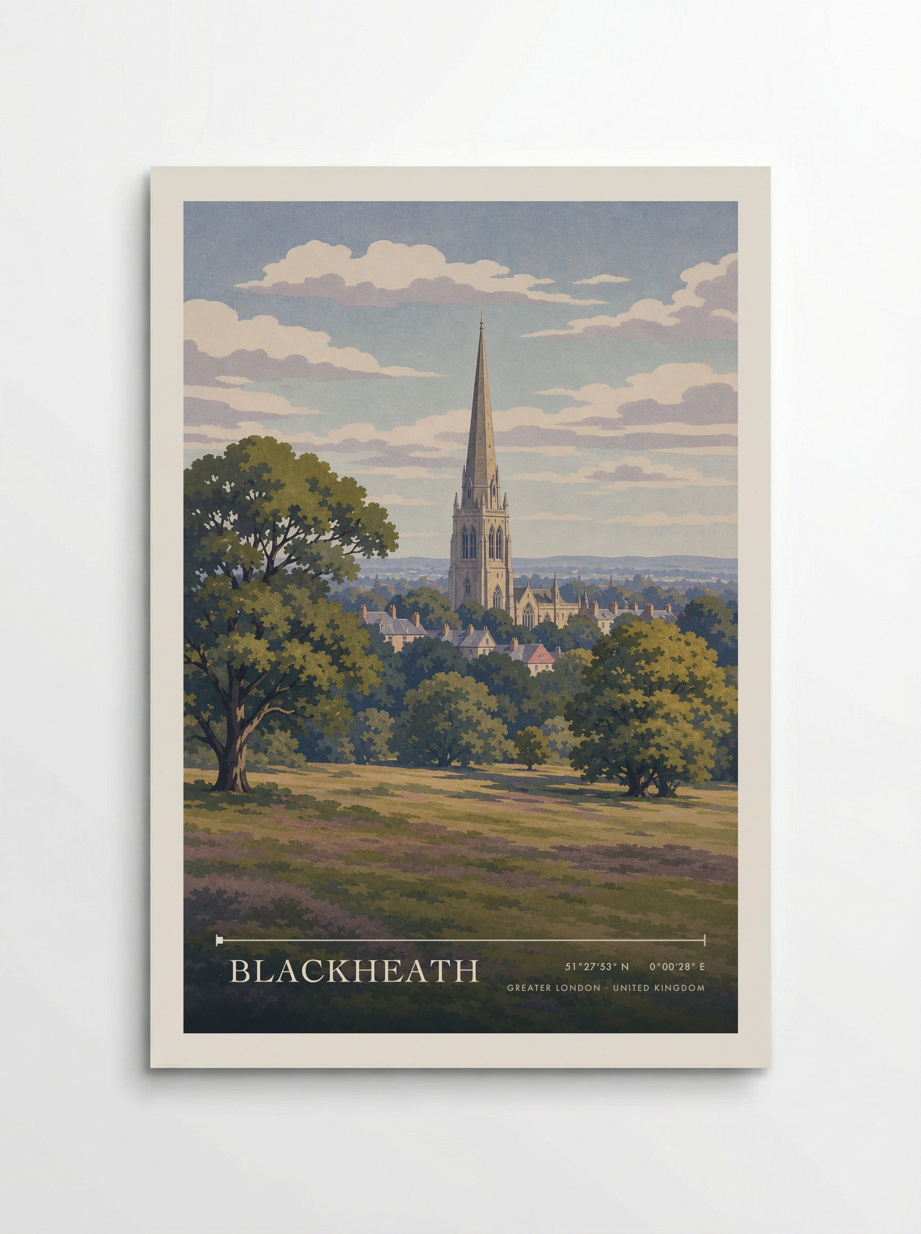 Blackheath Greater London United Kingdom Travel Poster - Poster