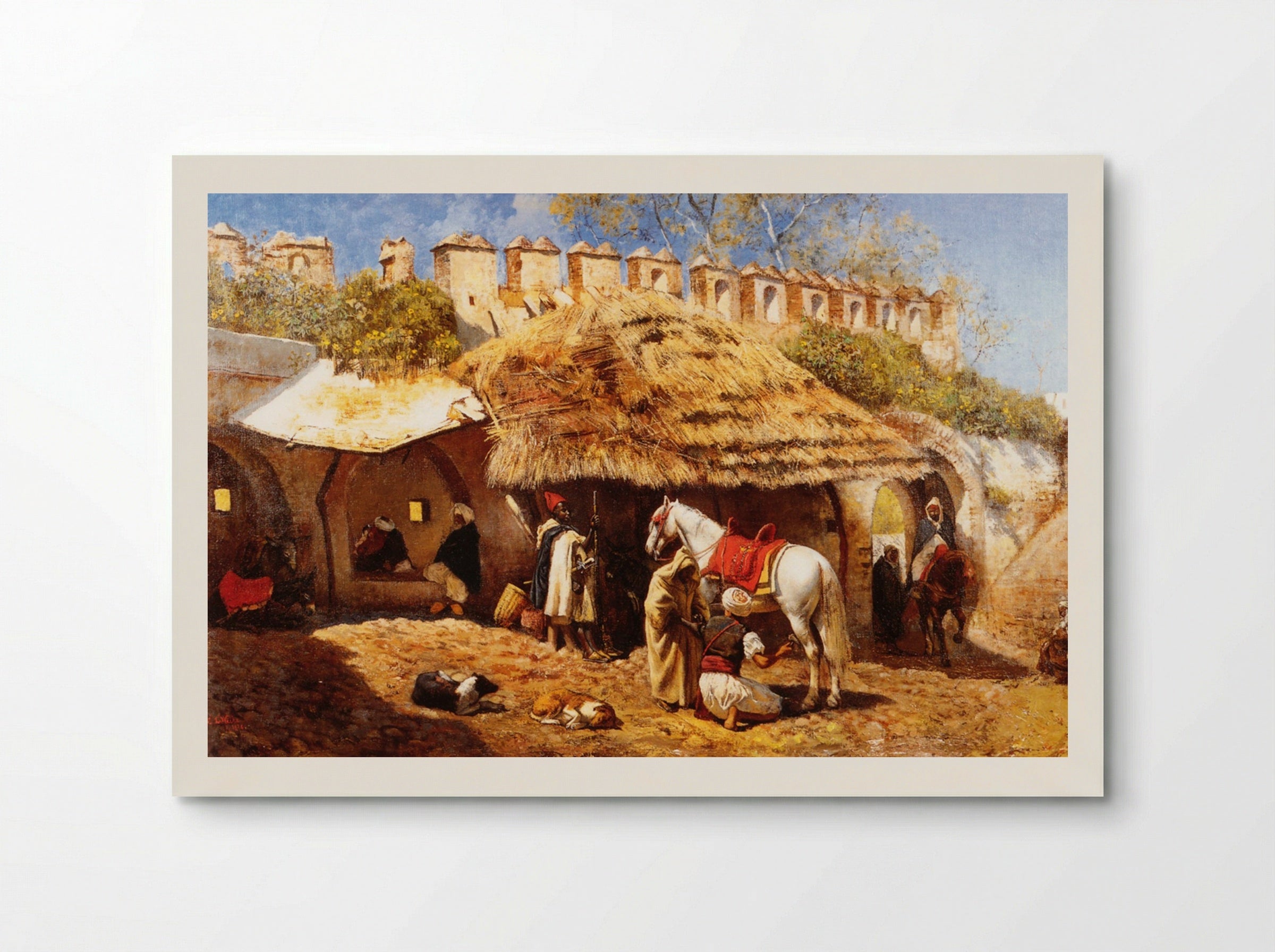 Blacksmith Shop at Tangiers - Edwin Lord Weeks - Poster