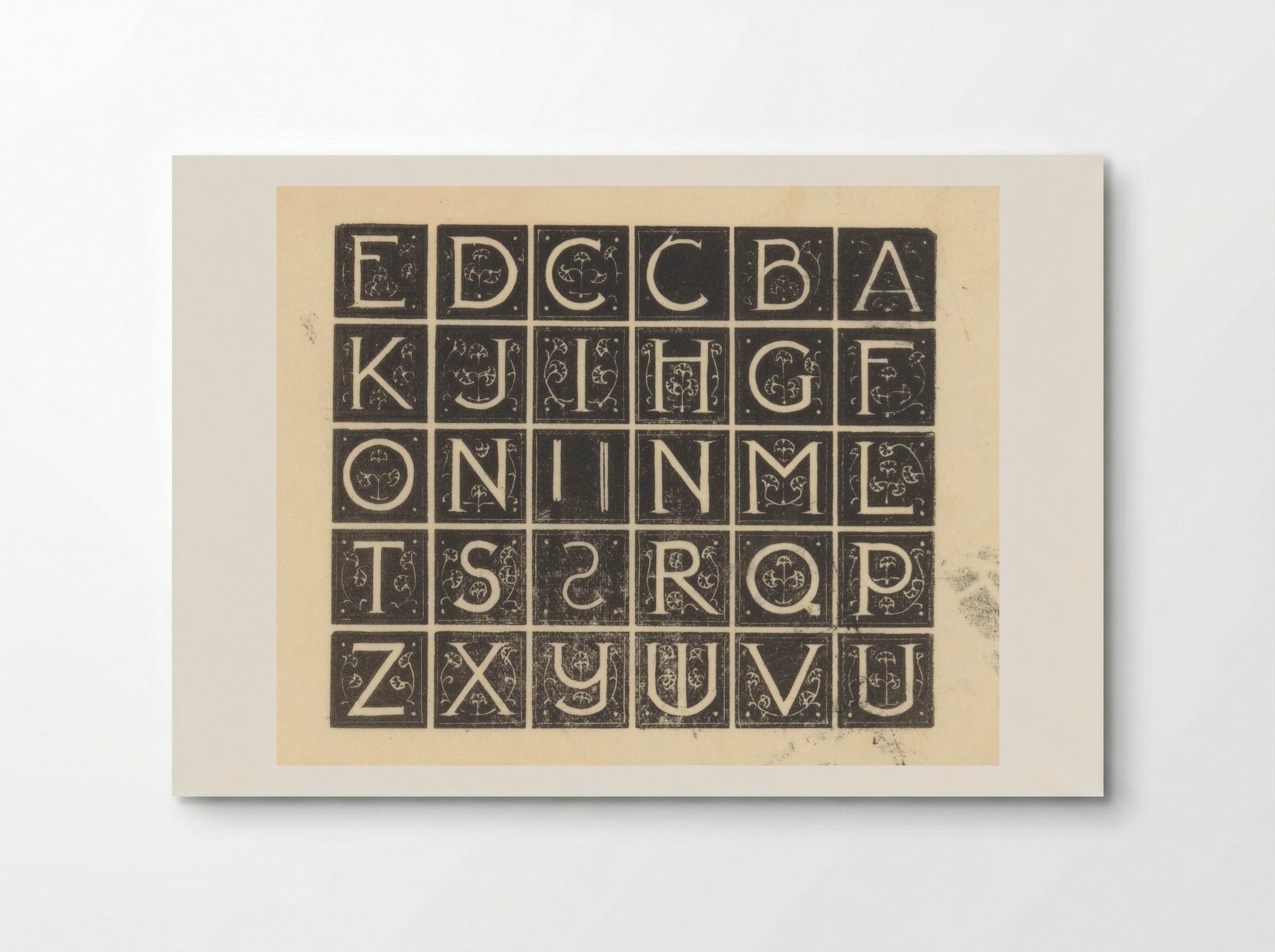 Blad met dertig initialen - Mathieu Lauweriks - Poster