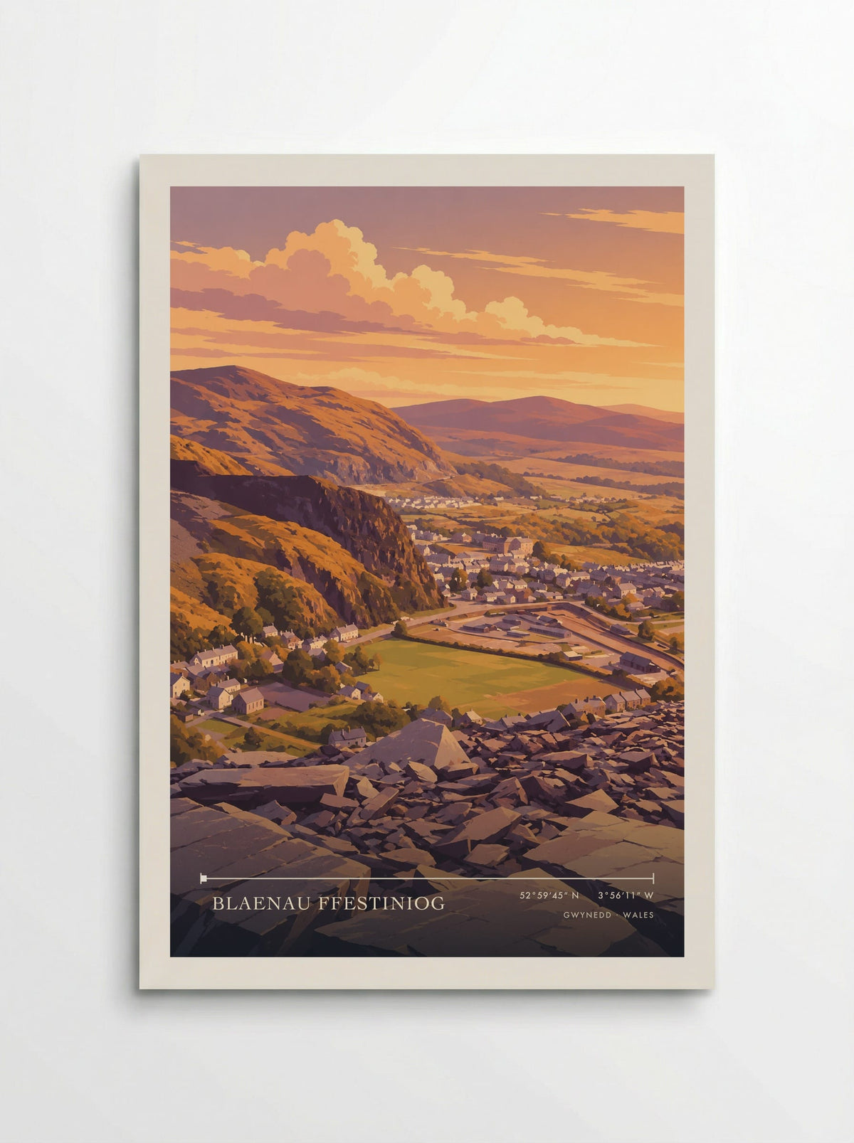 Blaenau Ffestiniog, Gwynedd | Travel Poster - Poster