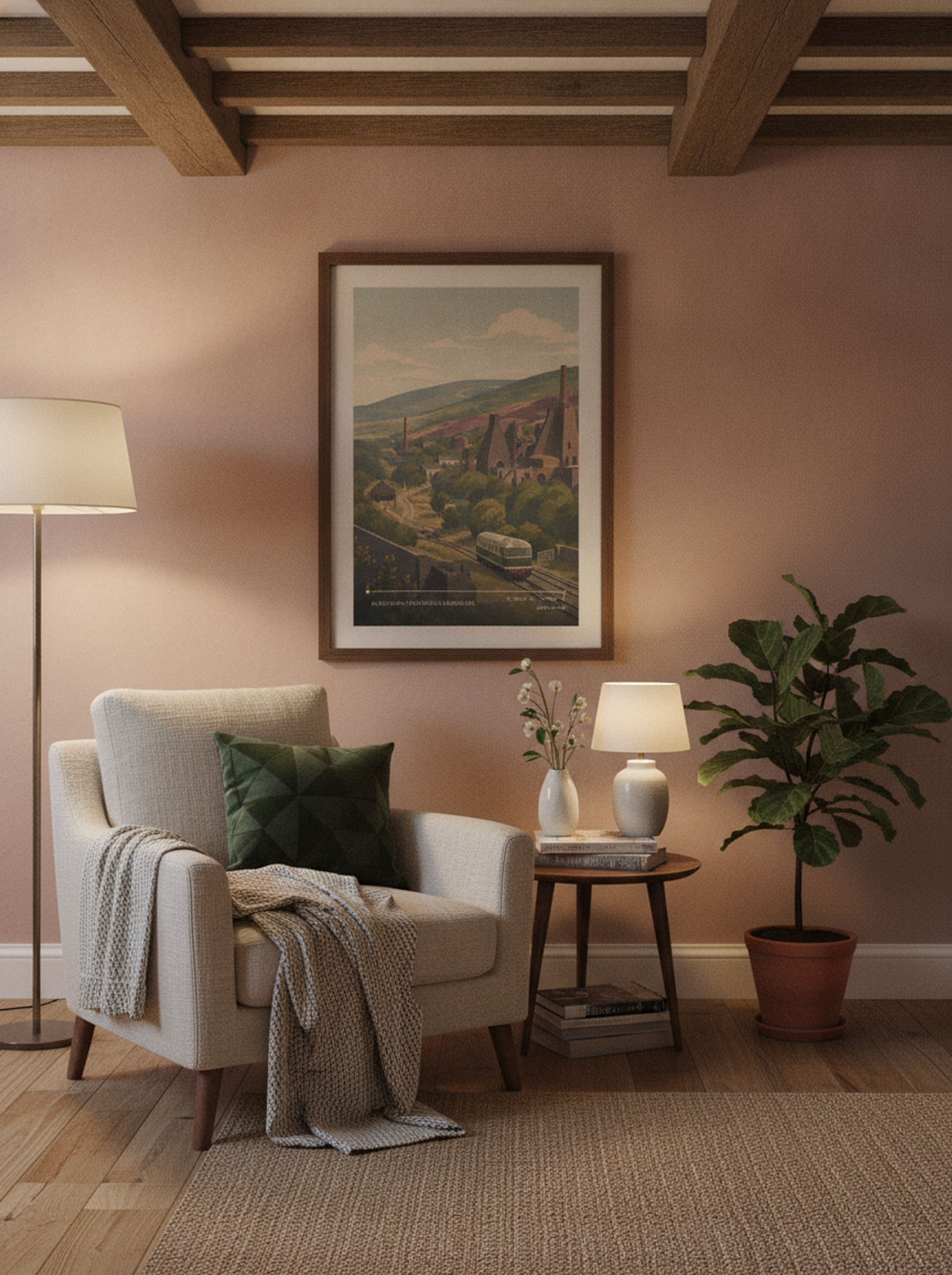 Blaenavon Industrial Landscape South Wales Wales Travel Poster - Lifestyle