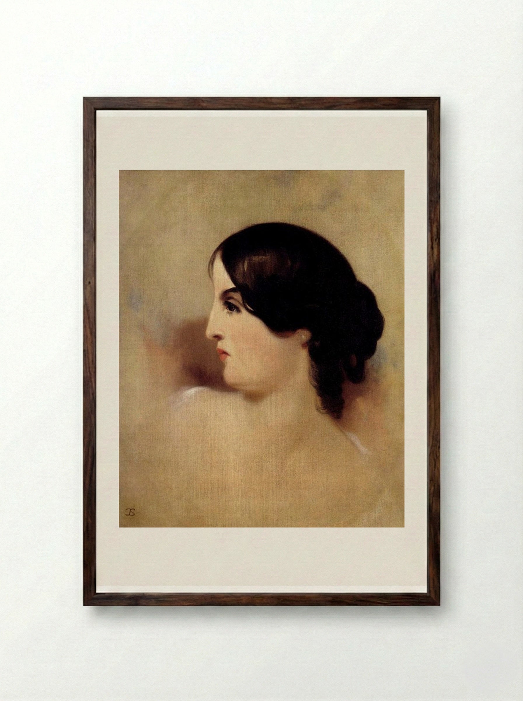 Blanch Sully - Thomas Sully - Framed Print Dark Wood