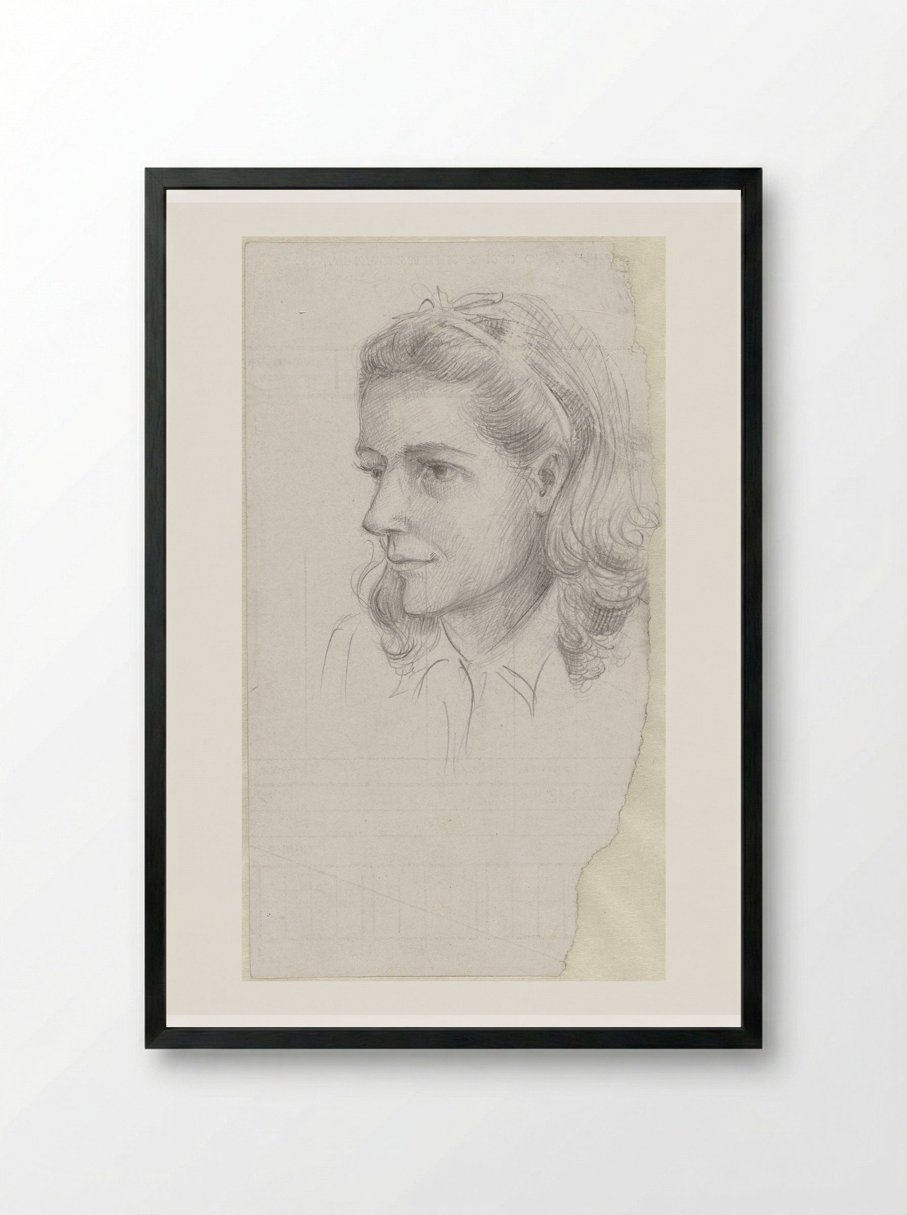 Blanche Disneur uit Chimay - Aat Breur-Hibma - Framed Print Black