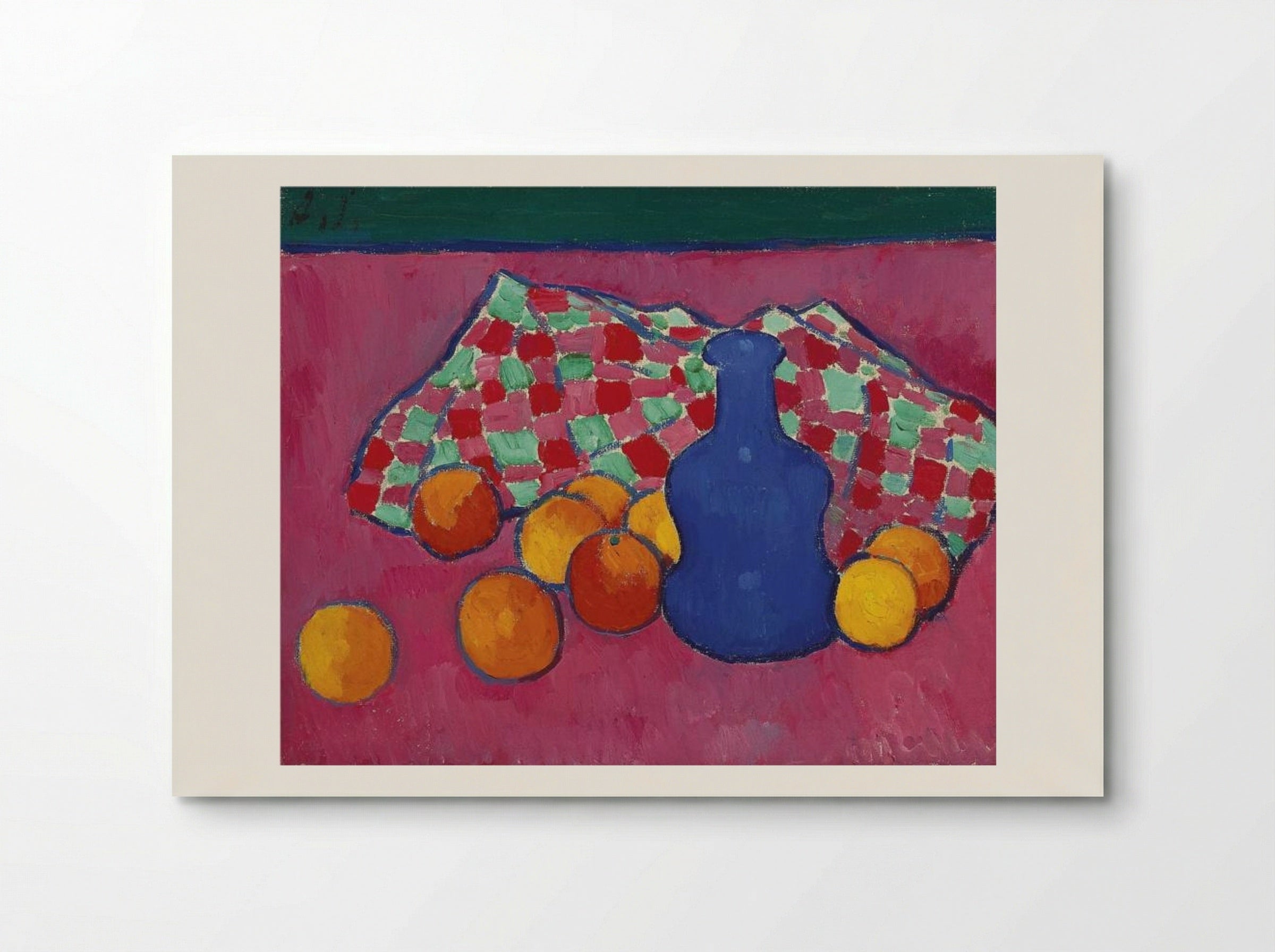 Blaue Vase mit Orangen - Alexej von Jawlensky - Poster
