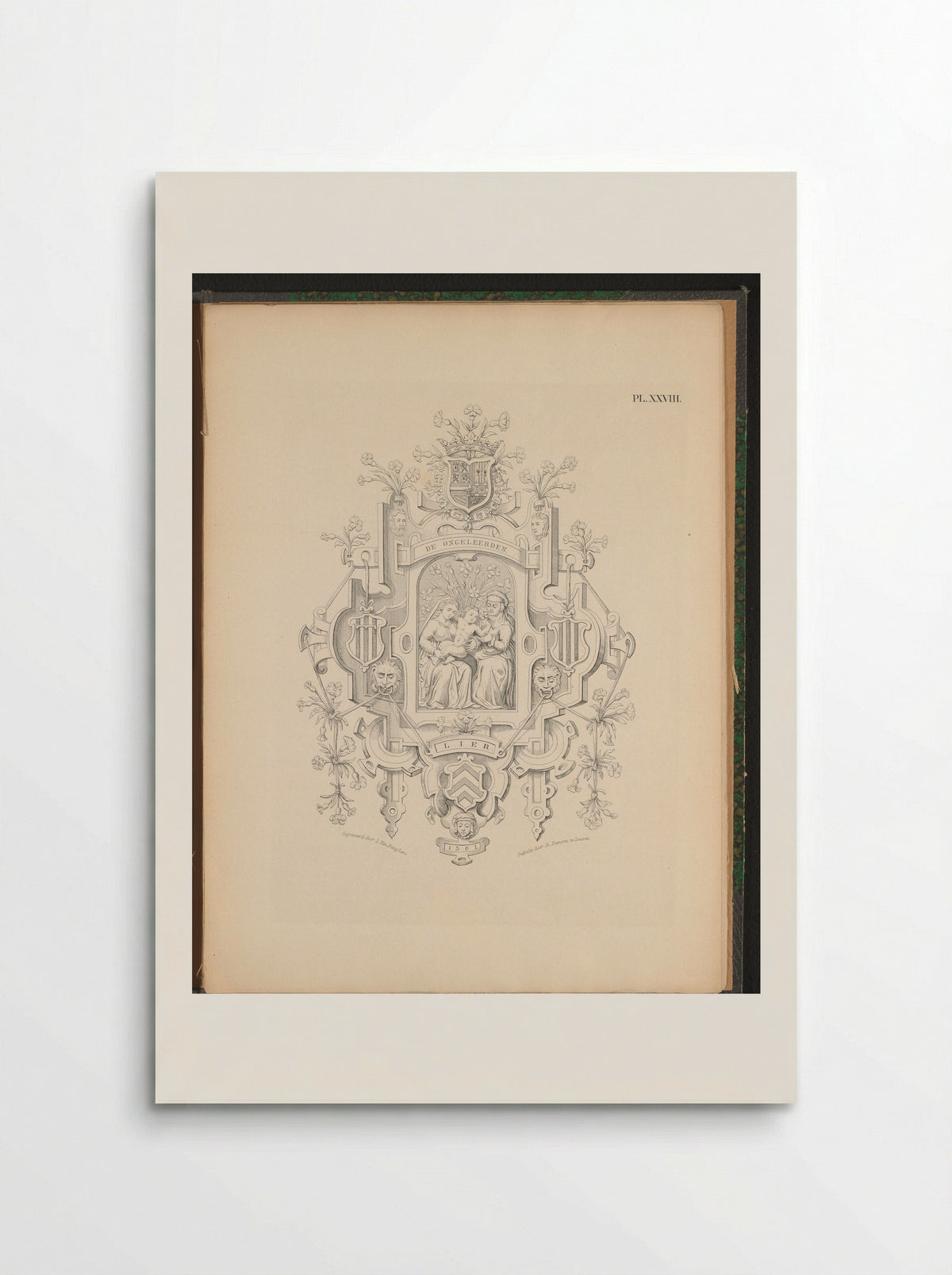 Blazoen van De Jennettebloeme (Lier) - L. van Peteghem - Poster