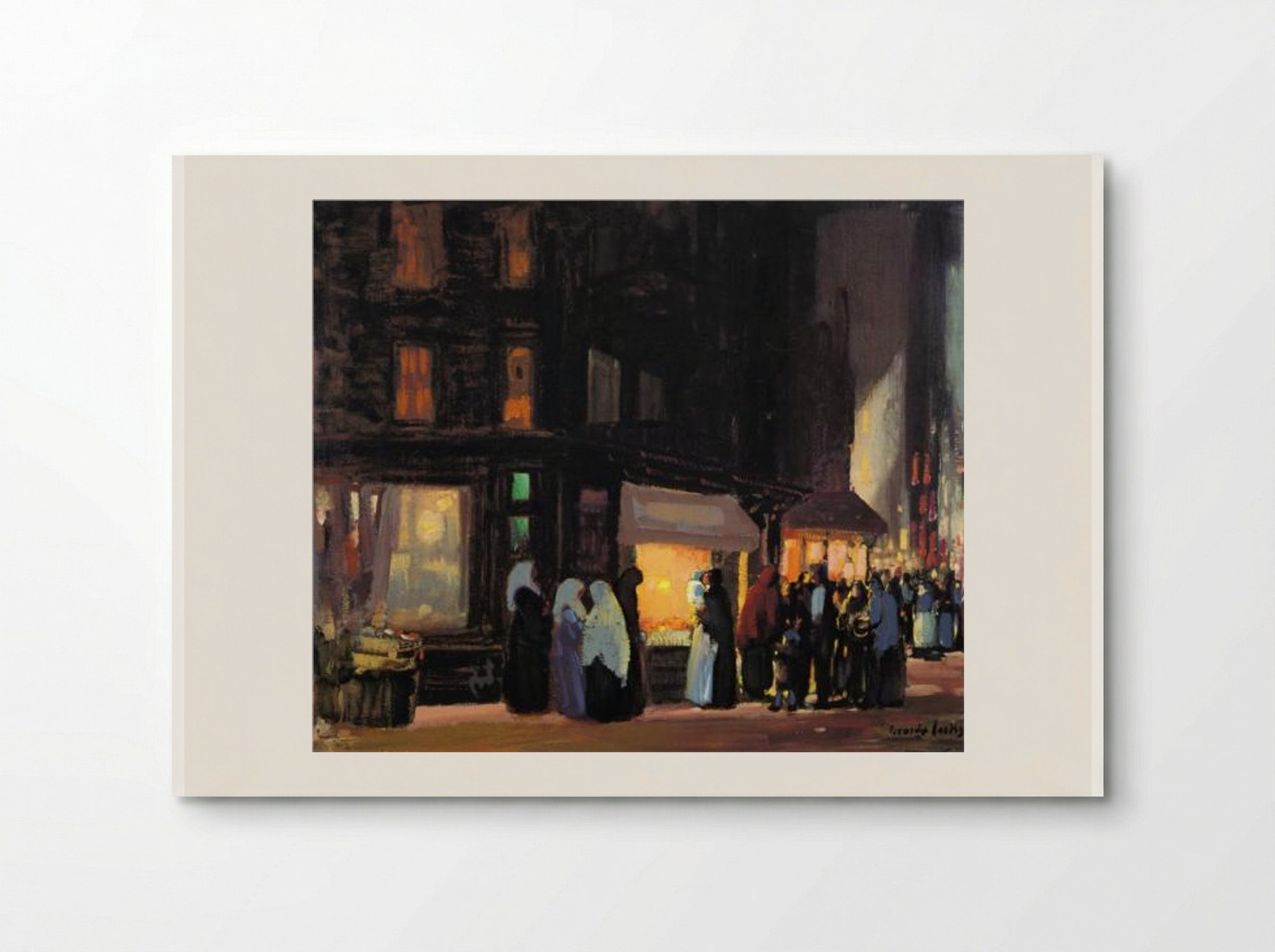 Bleeker and Carmine Streets - George Luks - Poster