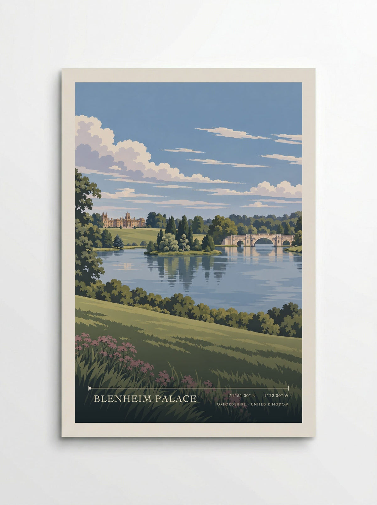 Blenheim Palace, Oxfordshire | Travel Poster - Poster