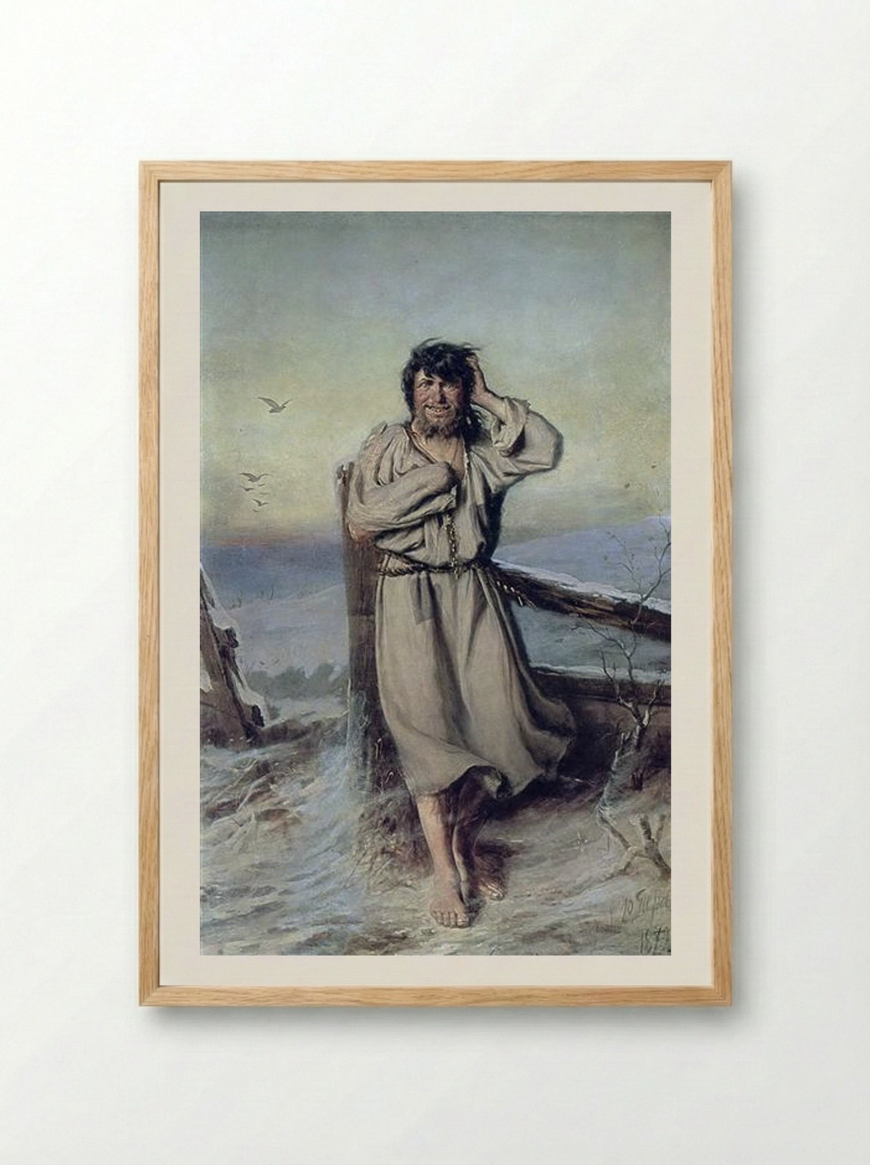 Blessed One - Vasily Perov - Framed Print Wood