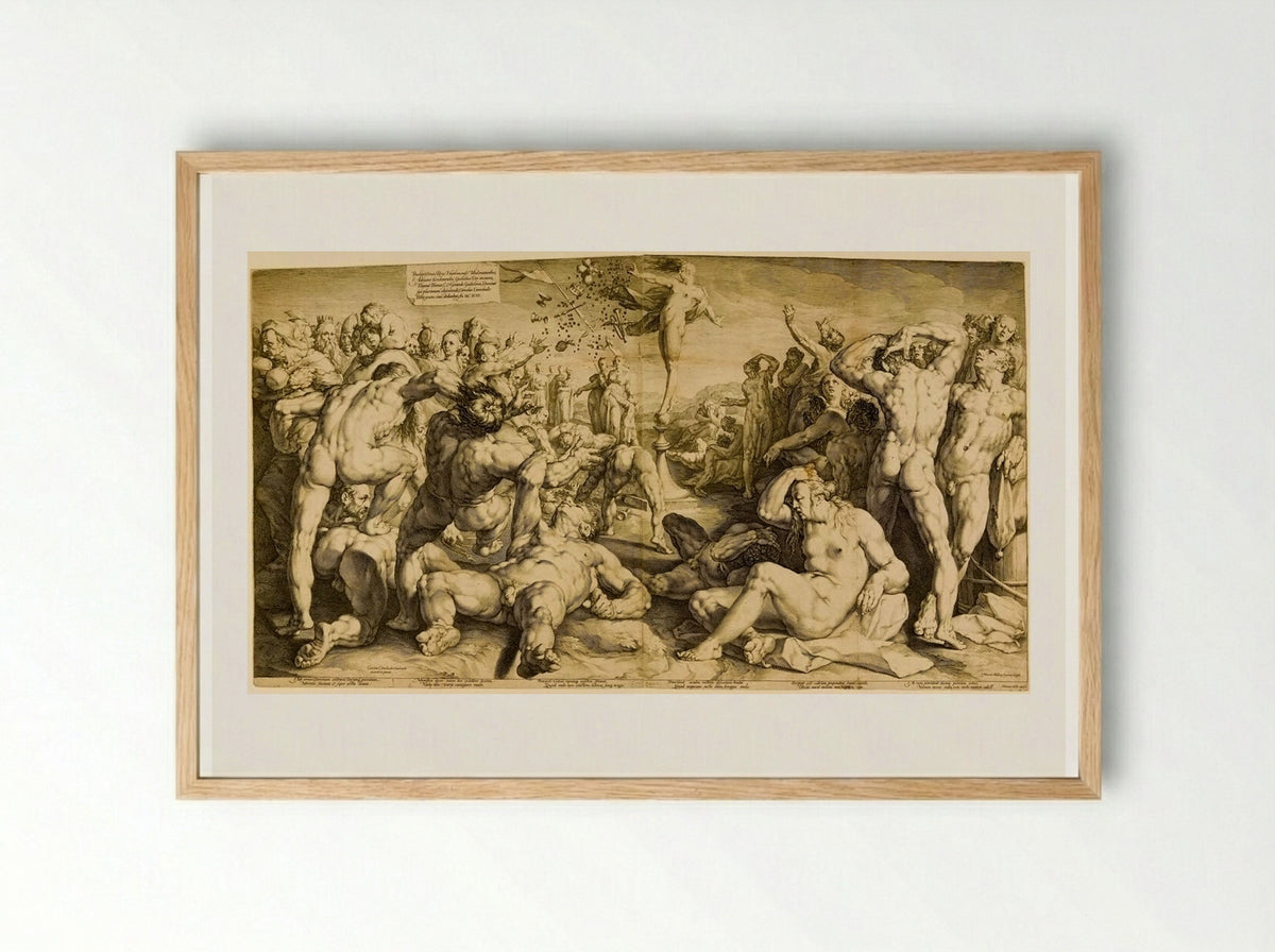 Blind Fortune Distributing Gifts - Jan Harmensz. Muller - Framed Print Wood