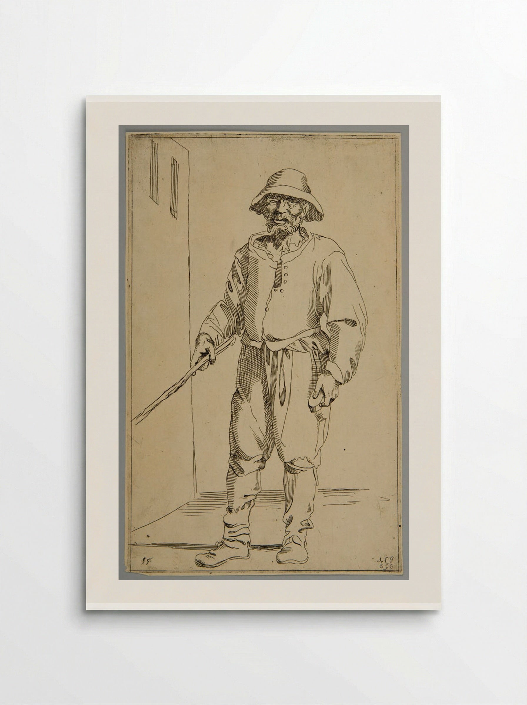 Blind man with a remedy for corns! (Plate 55) - Simon Guillain - Poster