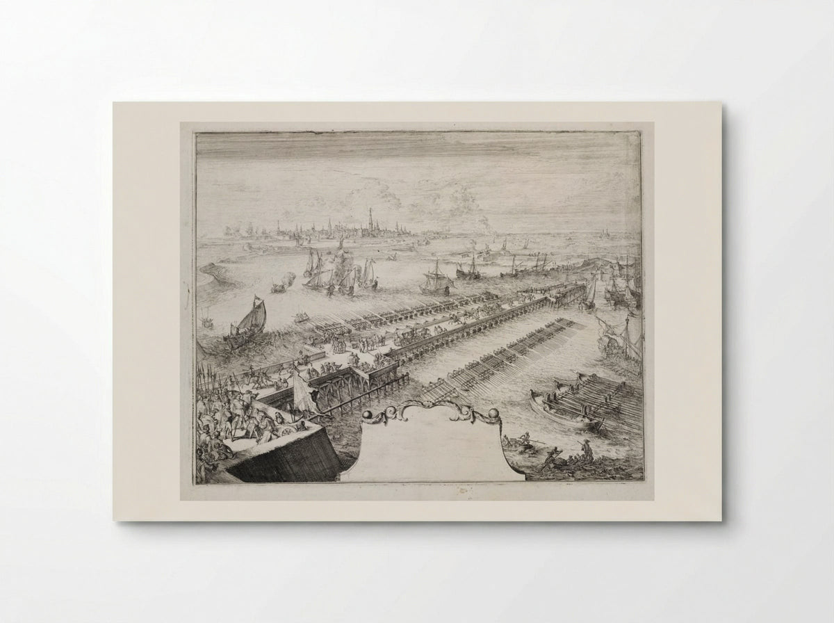 Blockade of Antwerp, 1585 - Romeyn de Hooghe - Poster