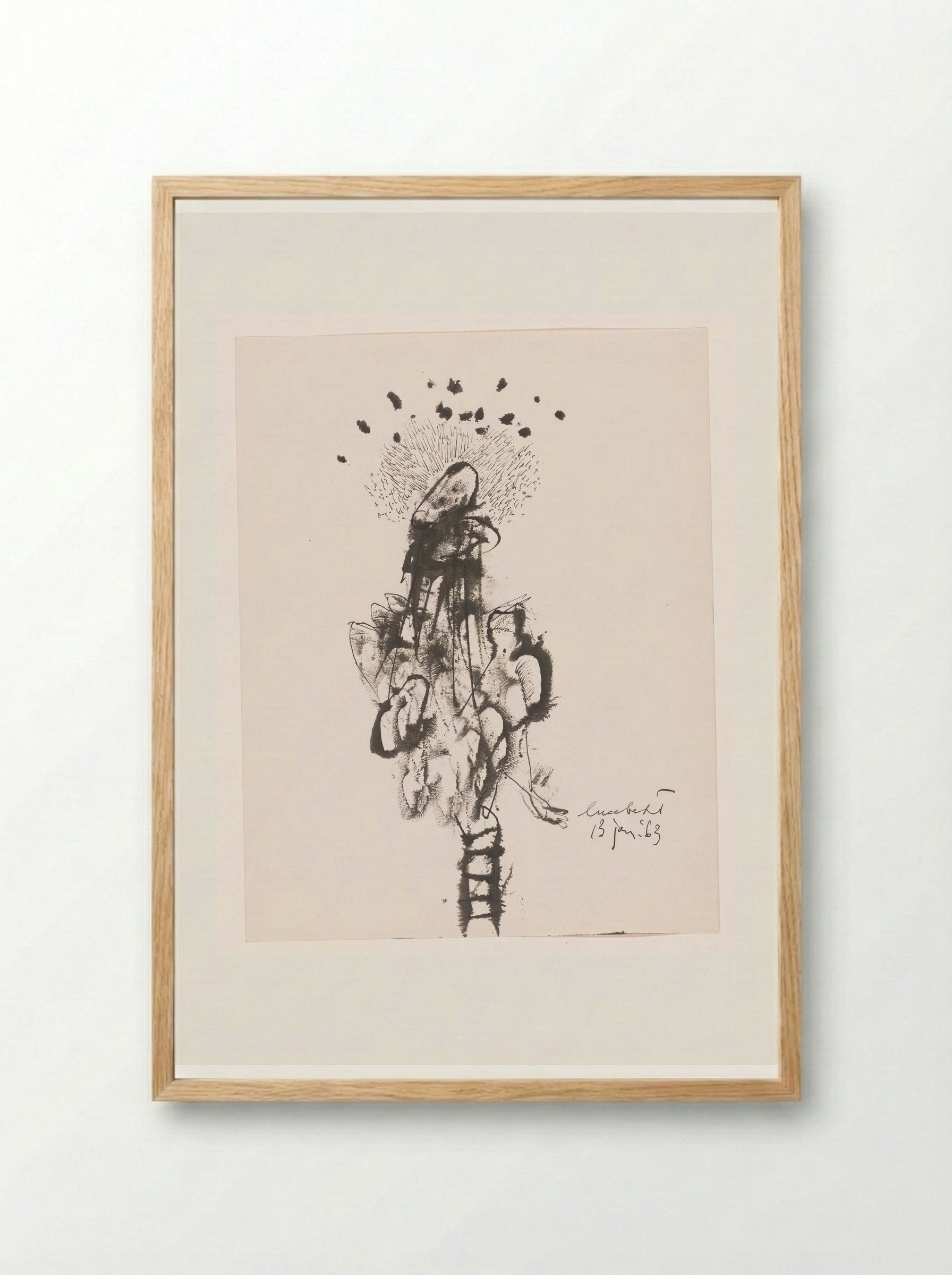Bloem (Flower) - Lucebert - Framed Print Wood