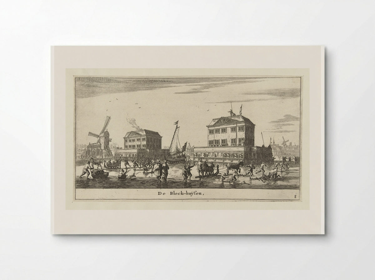 Blokhuizen op de Amstel - Reinier Nooms - Poster