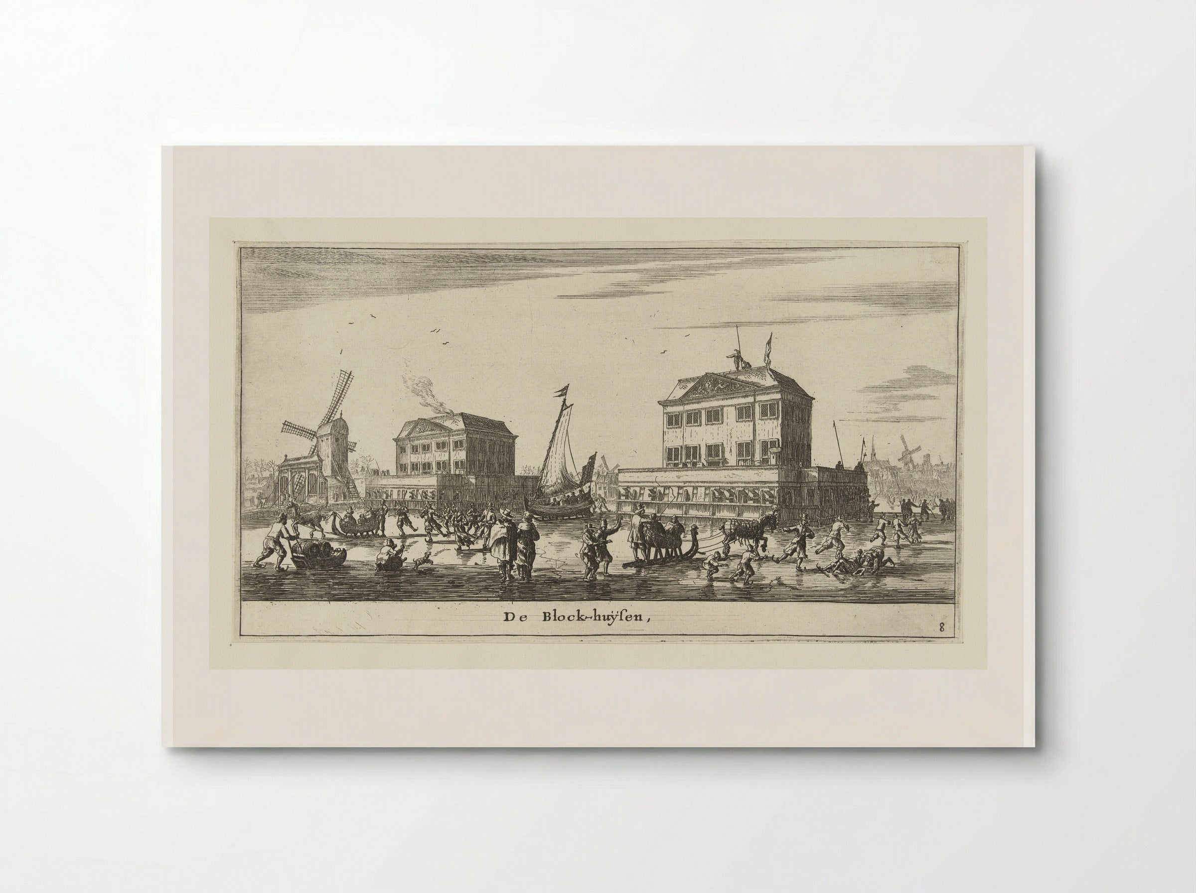 Blokhuizen op de Amstel - Reinier Nooms - Poster