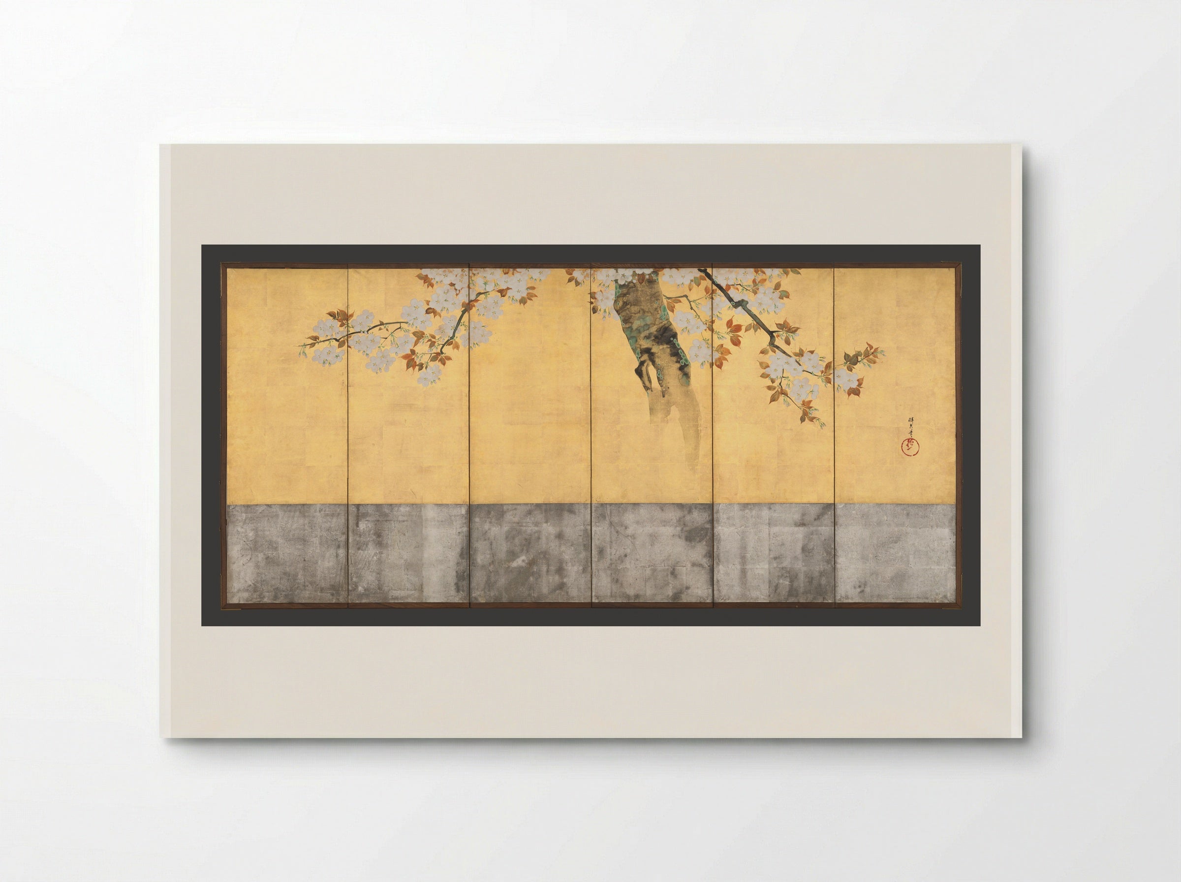 Blossoming Cherry Trees - Sakai Hōitsu - Poster