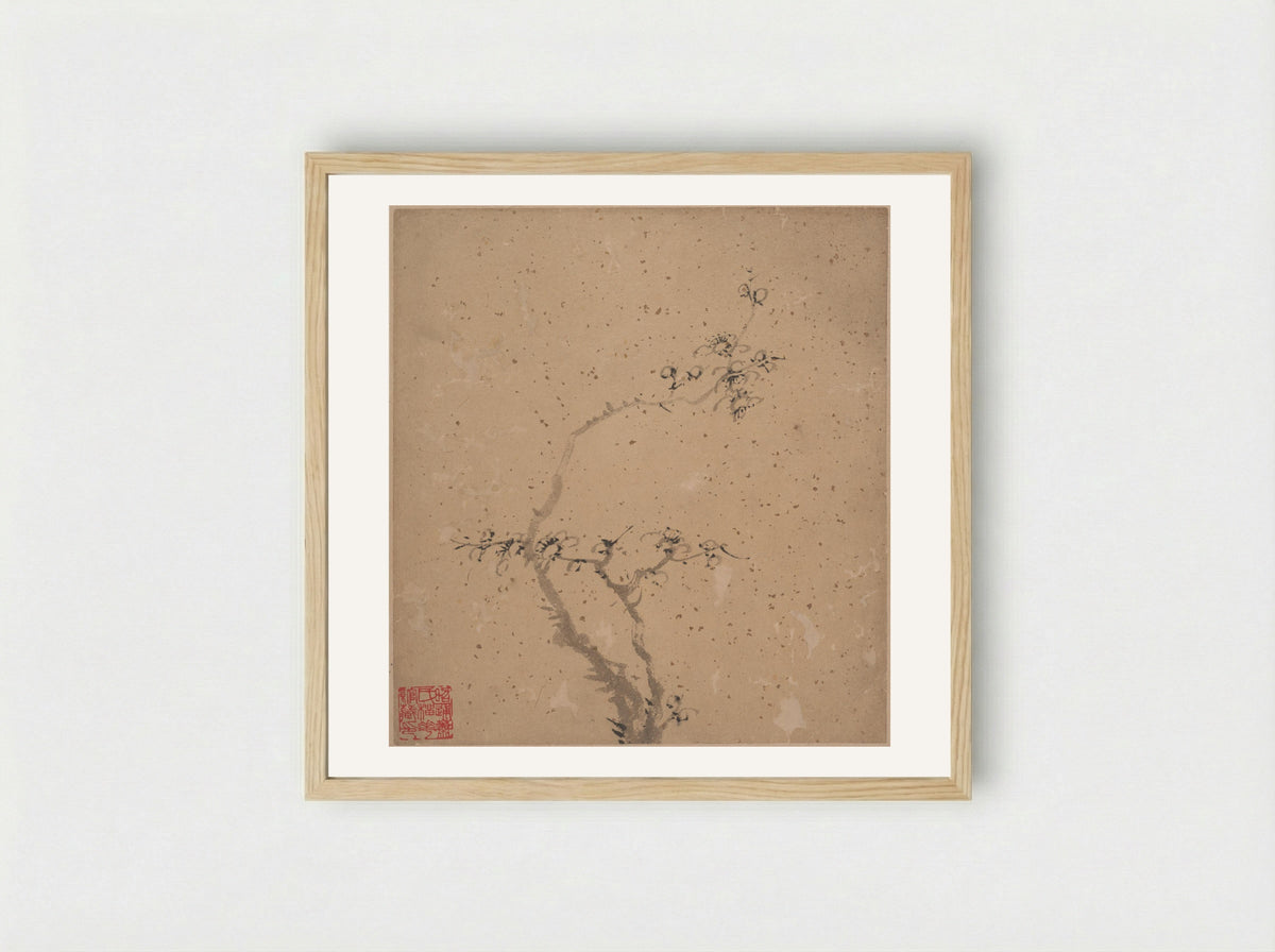 Blossoming Plum - Tang Yifen - Framed Print Wood