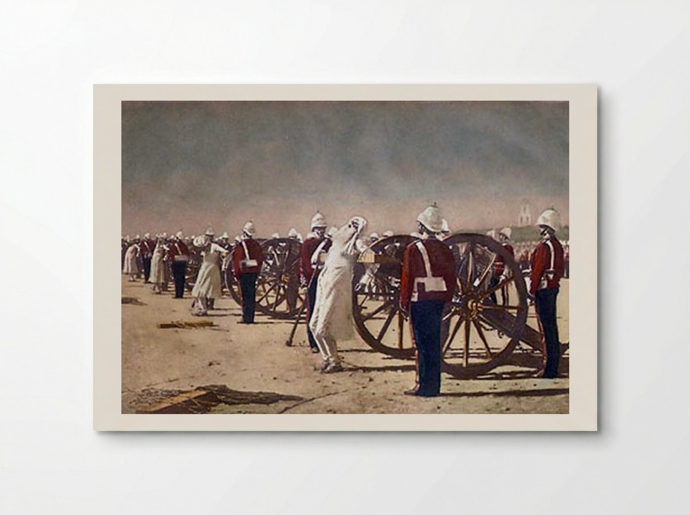 Blowing from Guns in British India - Vasily Vereshchagin - Poster