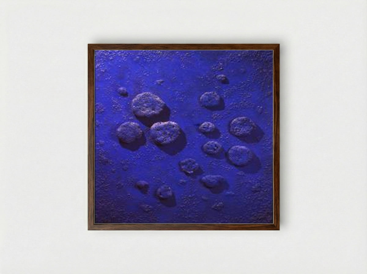 Blue Agreement - Yves Klein - Framed Print Dark Wood