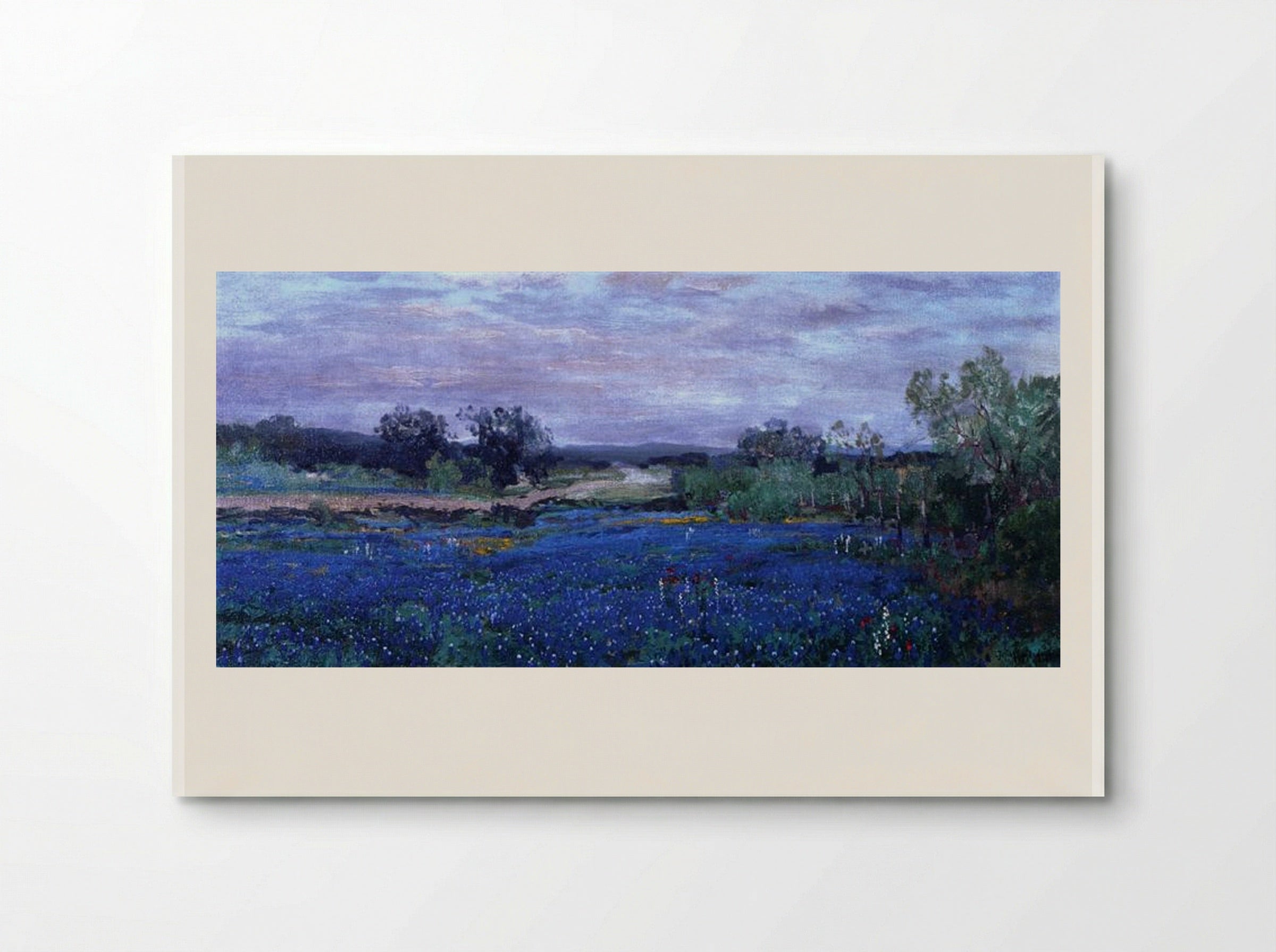 Blue Bonnets at Twilight - Robert Julian Onderdonk - Poster