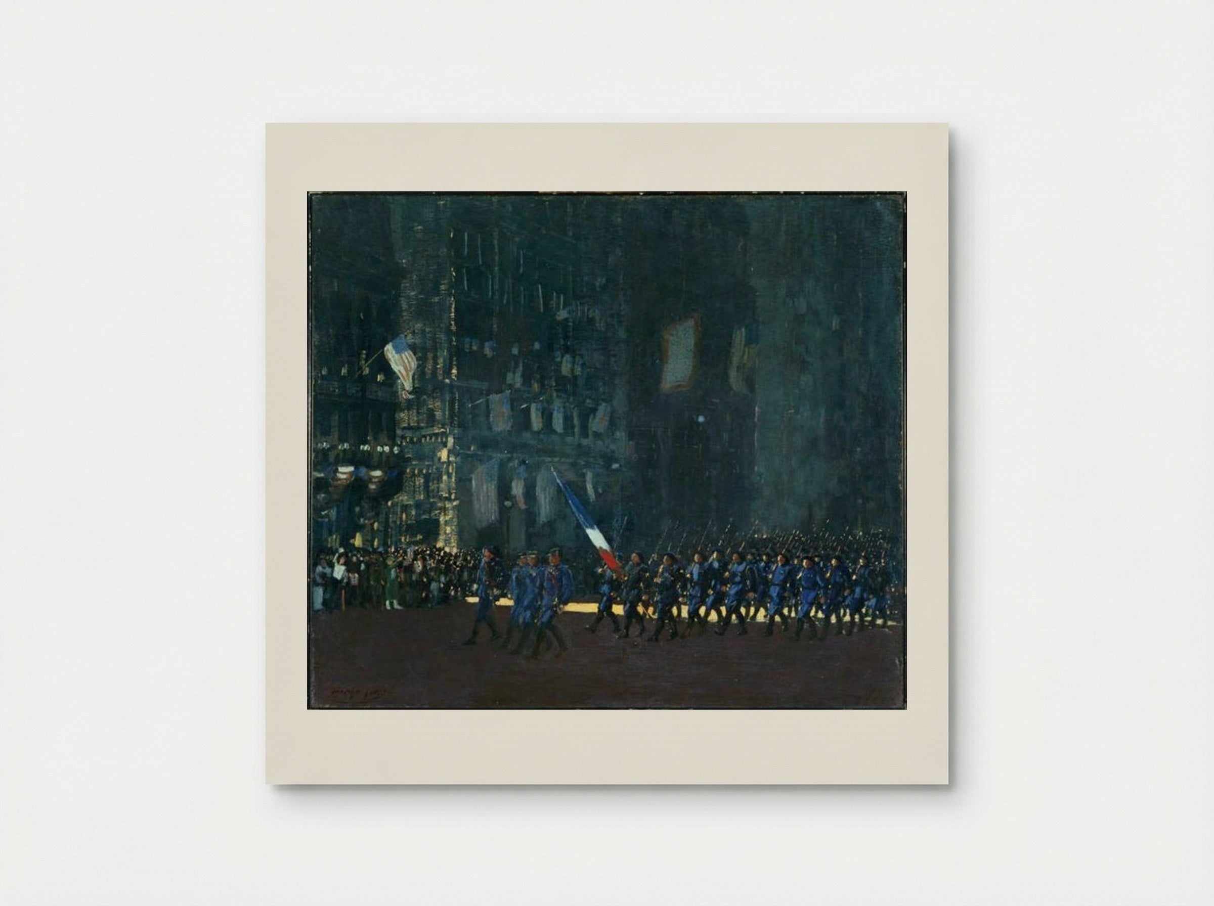 Blue Devils on Fifth Avenue - George Luks - Poster