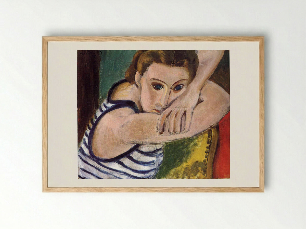 Blue Eyes - Henri Matisse - Framed Print Wood
