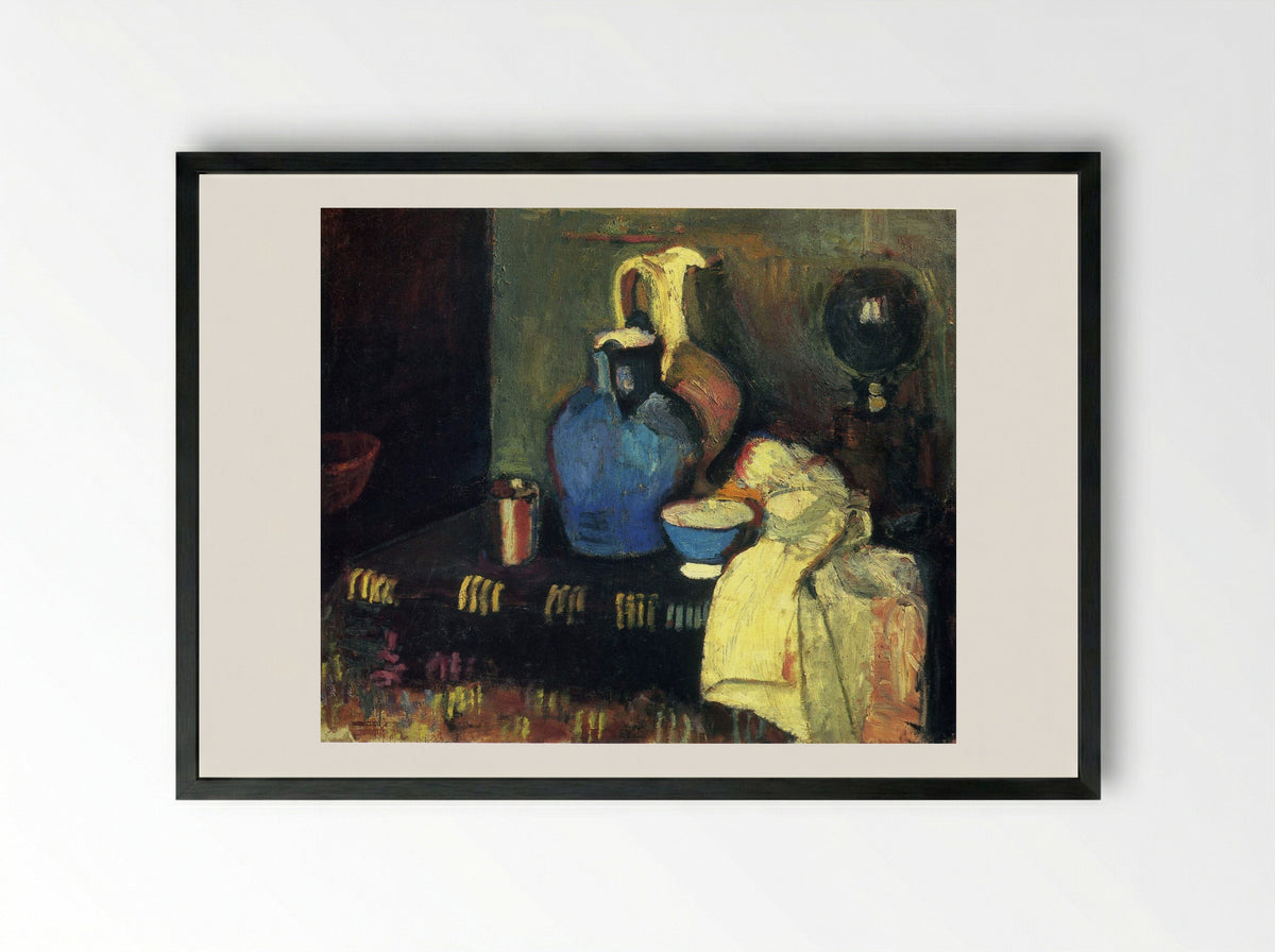 Blue Pitcher - Henri Matisse - Framed Print Black