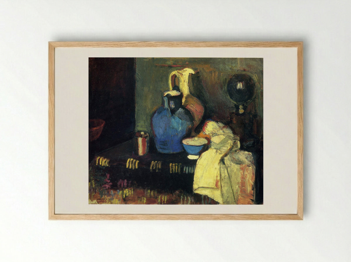 Blue Pitcher - Henri Matisse - Framed Print Wood