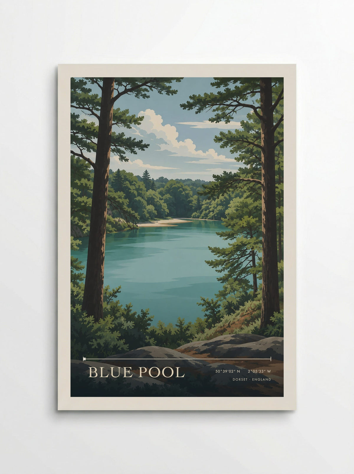 Blue Pool Dorset | Travel Poster - Poster