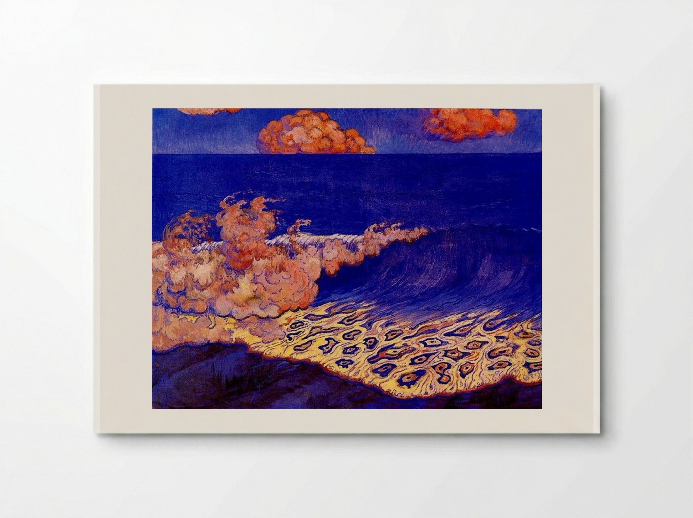 Blue Seascape, Wave Effect - Georges Lacombe - Poster