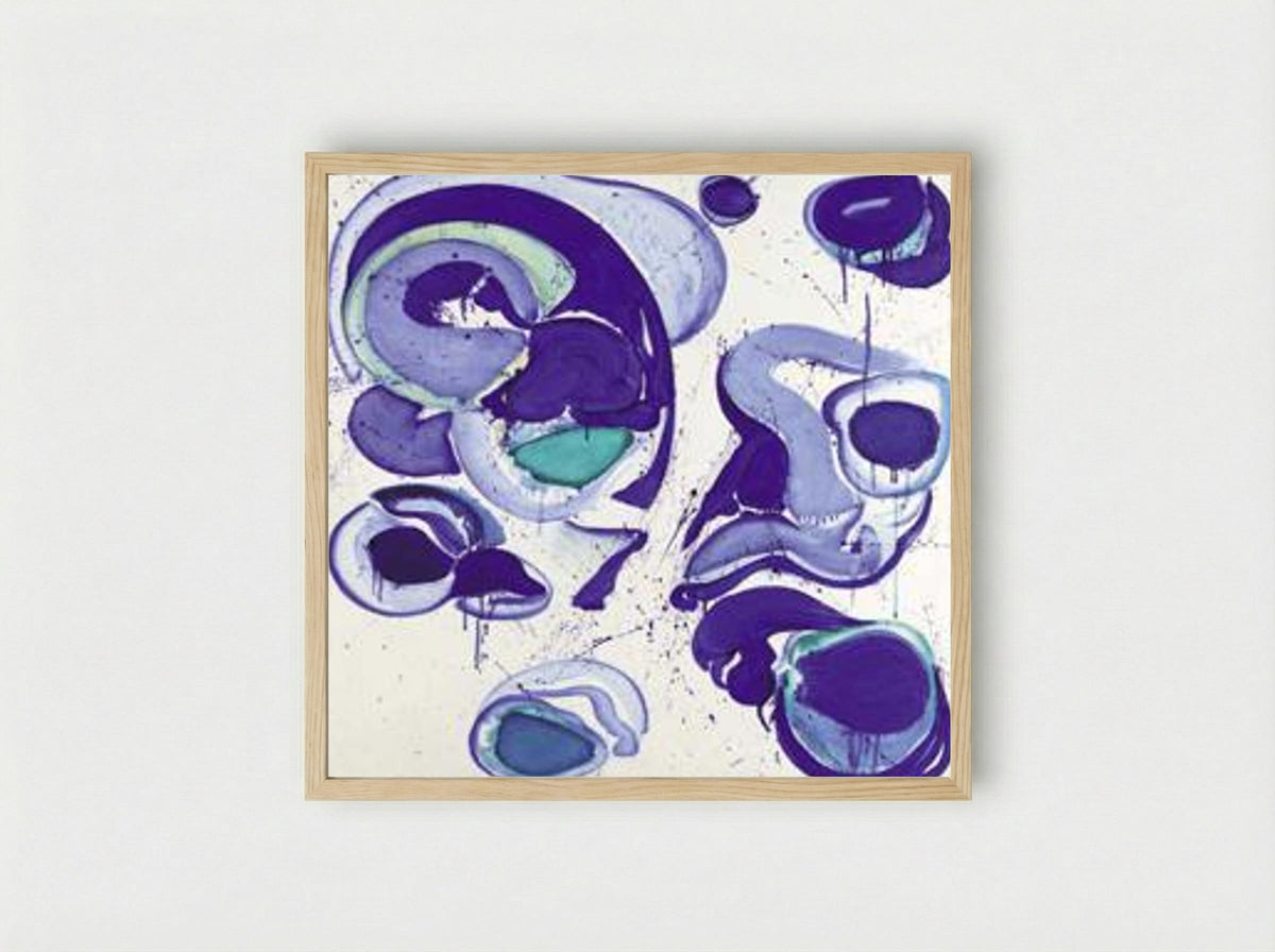 Blue - Sam Francis - Framed Print Wood
