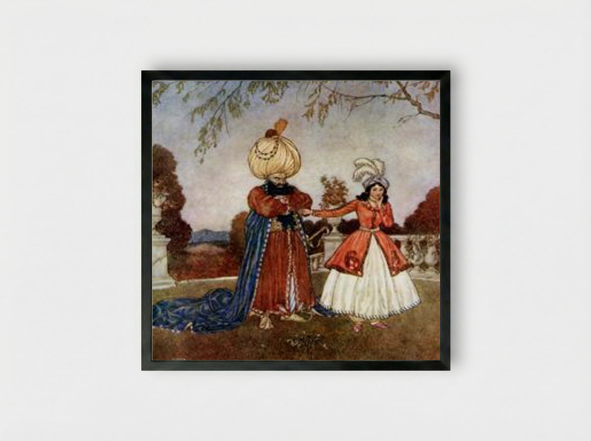 Bluebeard - Walter Crane - Framed Print Black