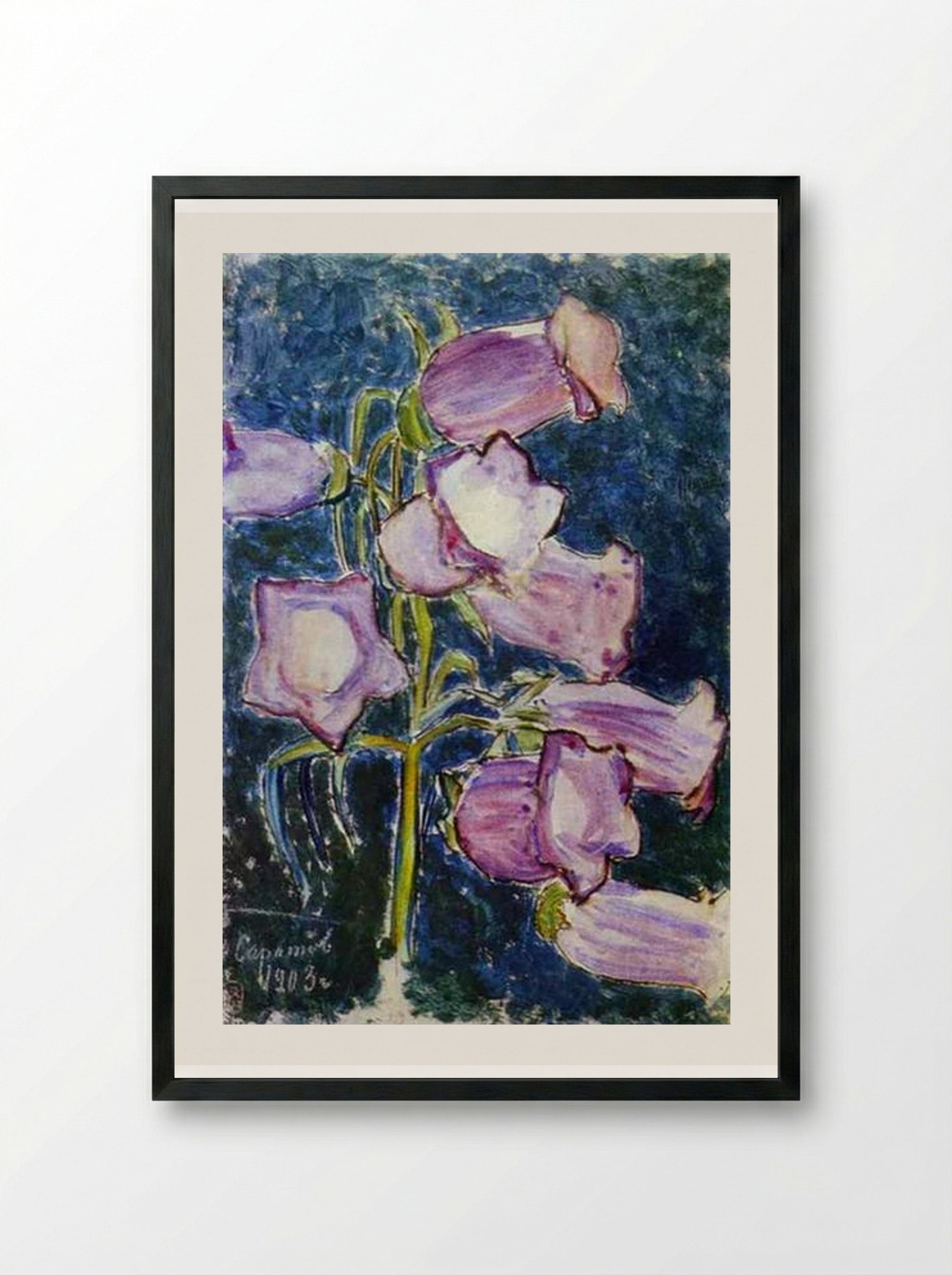 Bluebells - Victor Borisov-Musatov - Framed Print Black