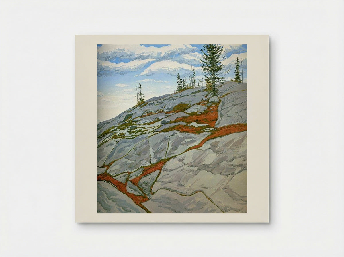 Blueberries in Fissures - Neil Welliver - Poster