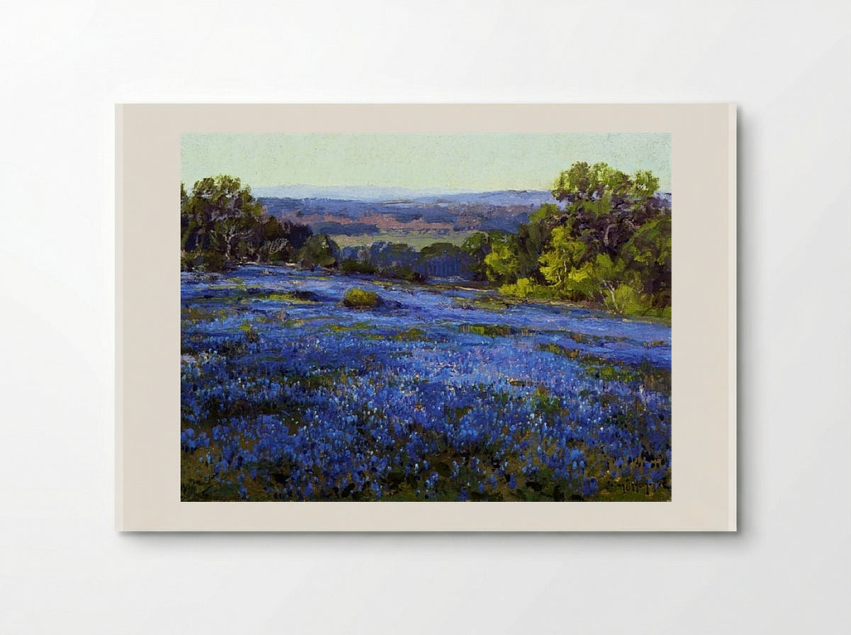 Bluebonnets, Late Afternoon, North of San Antonio - Robert Julian Onderdonk - Poster
