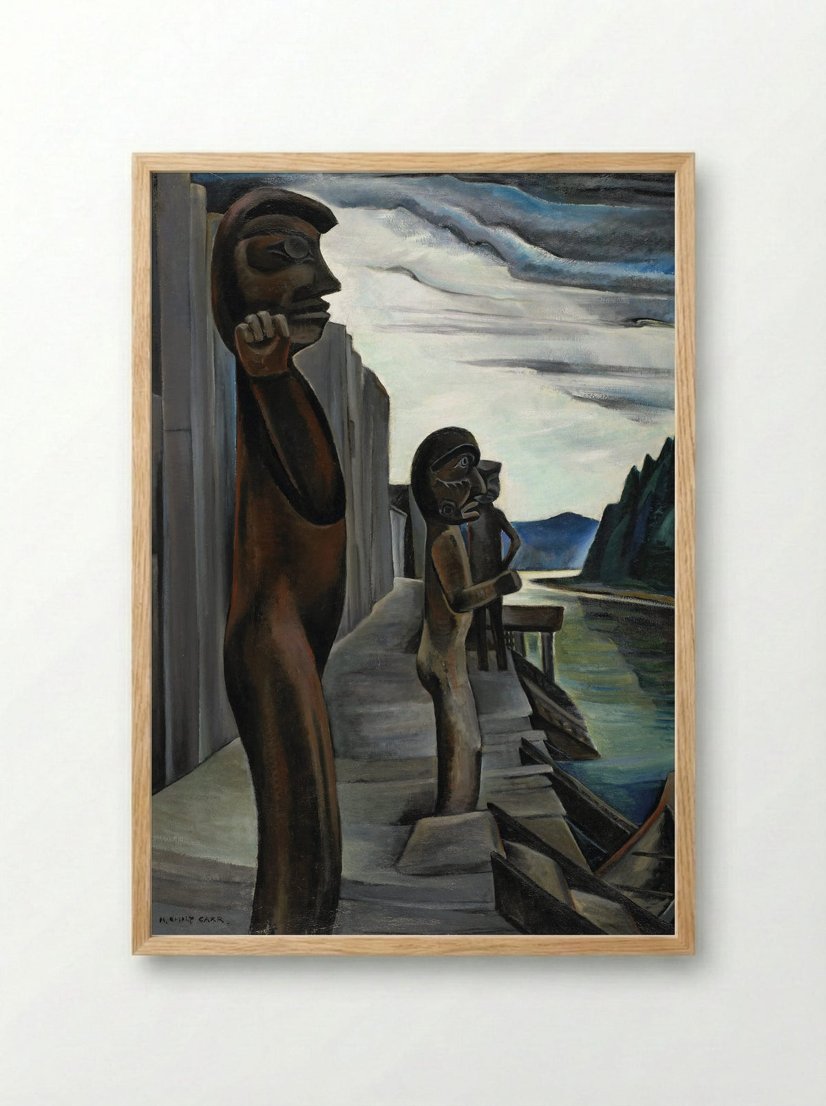 Blunden Harbour - Emily Carr - Framed Print Wood