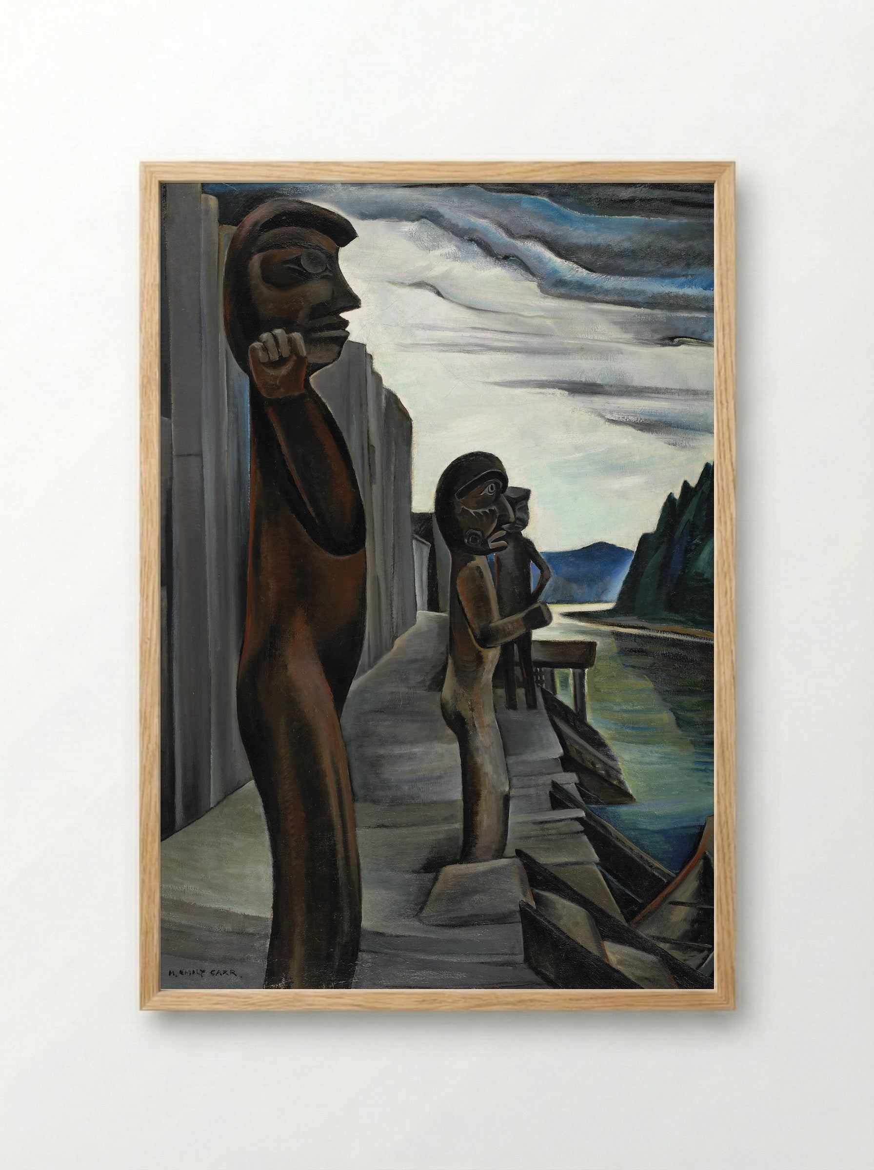 Blunden Harbour - Emily Carr - Framed Print Wood