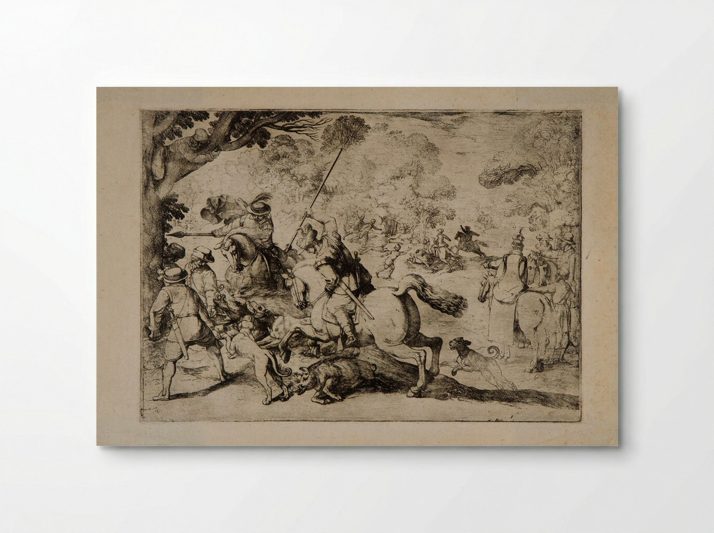 Boar Hunt - Antonio Tempesta - Poster