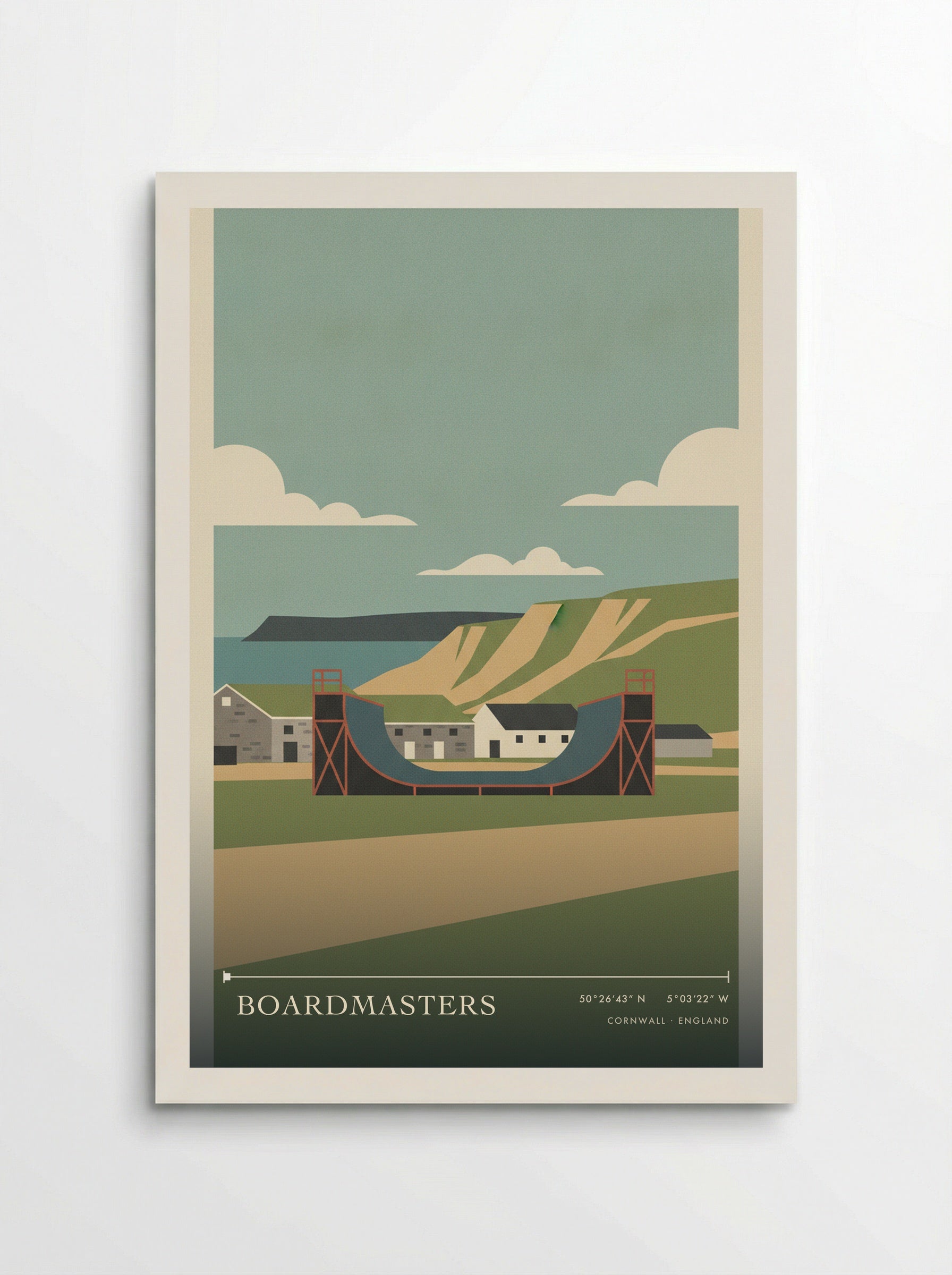 Boardmasters Cornwall England Travel Poster - Poster