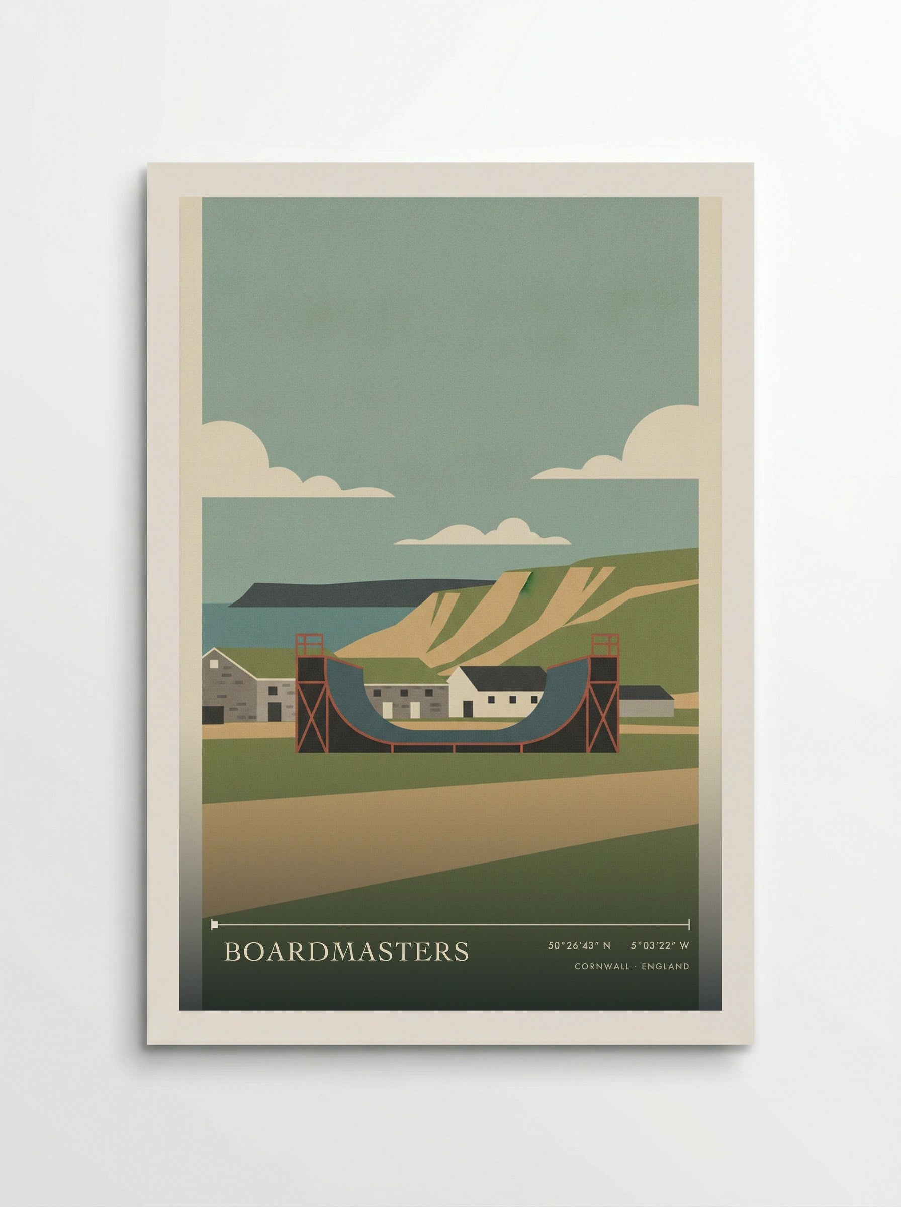 Boardmasters Cornwall England Travel Poster - Poster