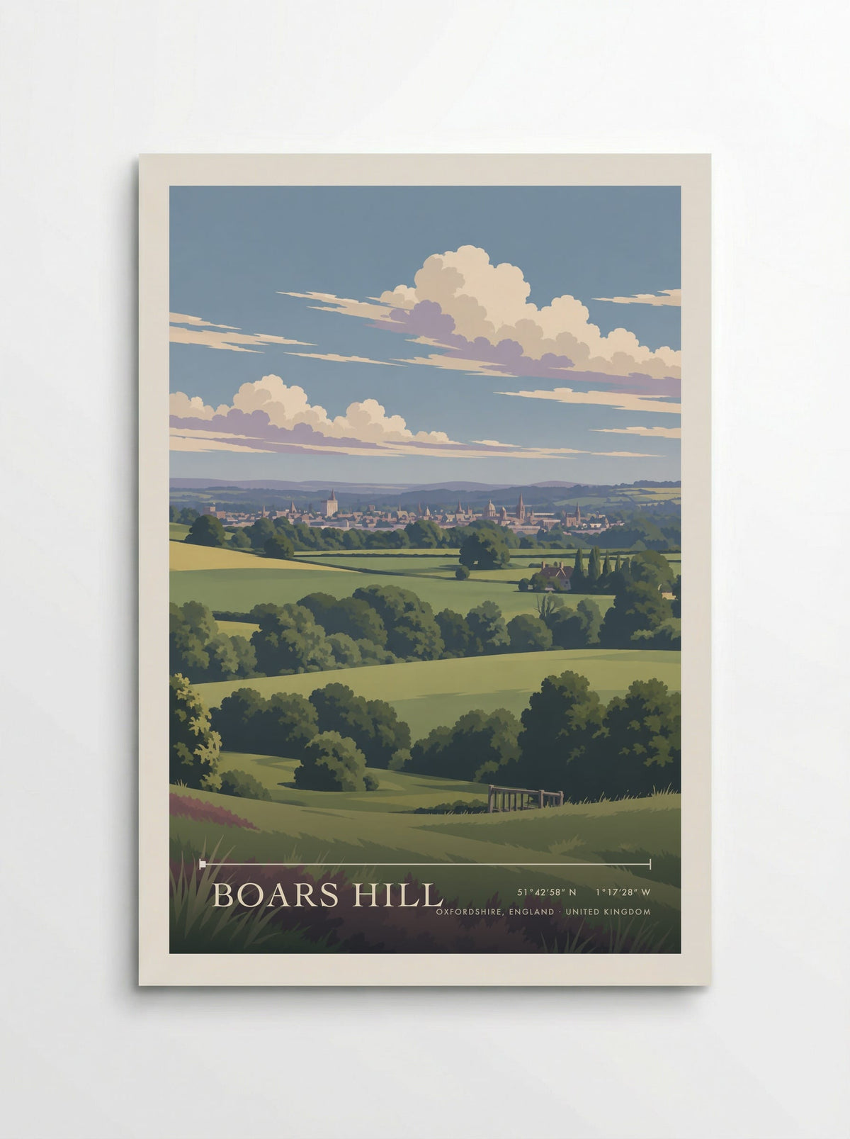 Boars Hill, Oxfordshire, England | Travel Poster - Poster