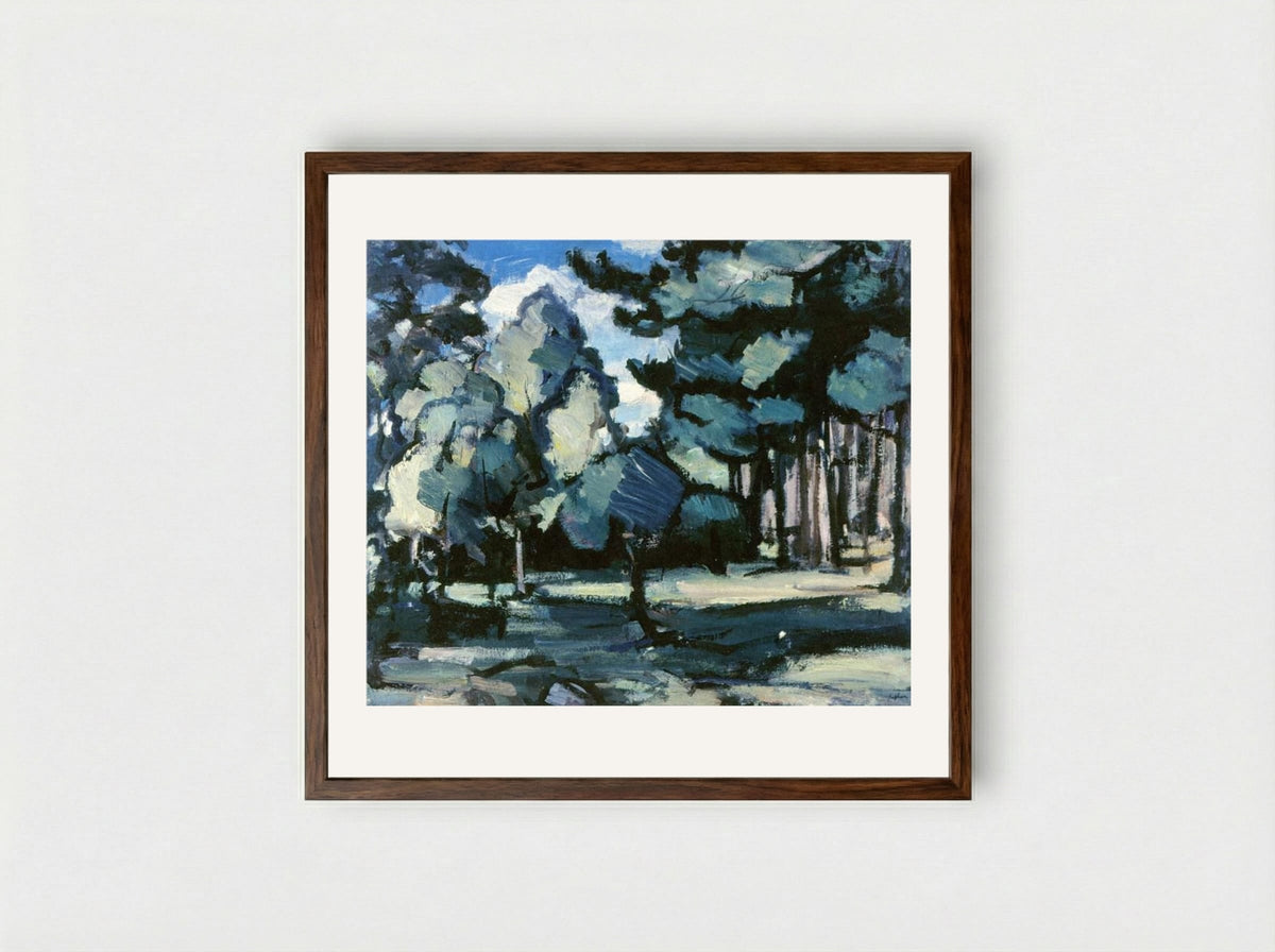 Boat of Garten - Samuel Peploe - Framed Print Dark Wood