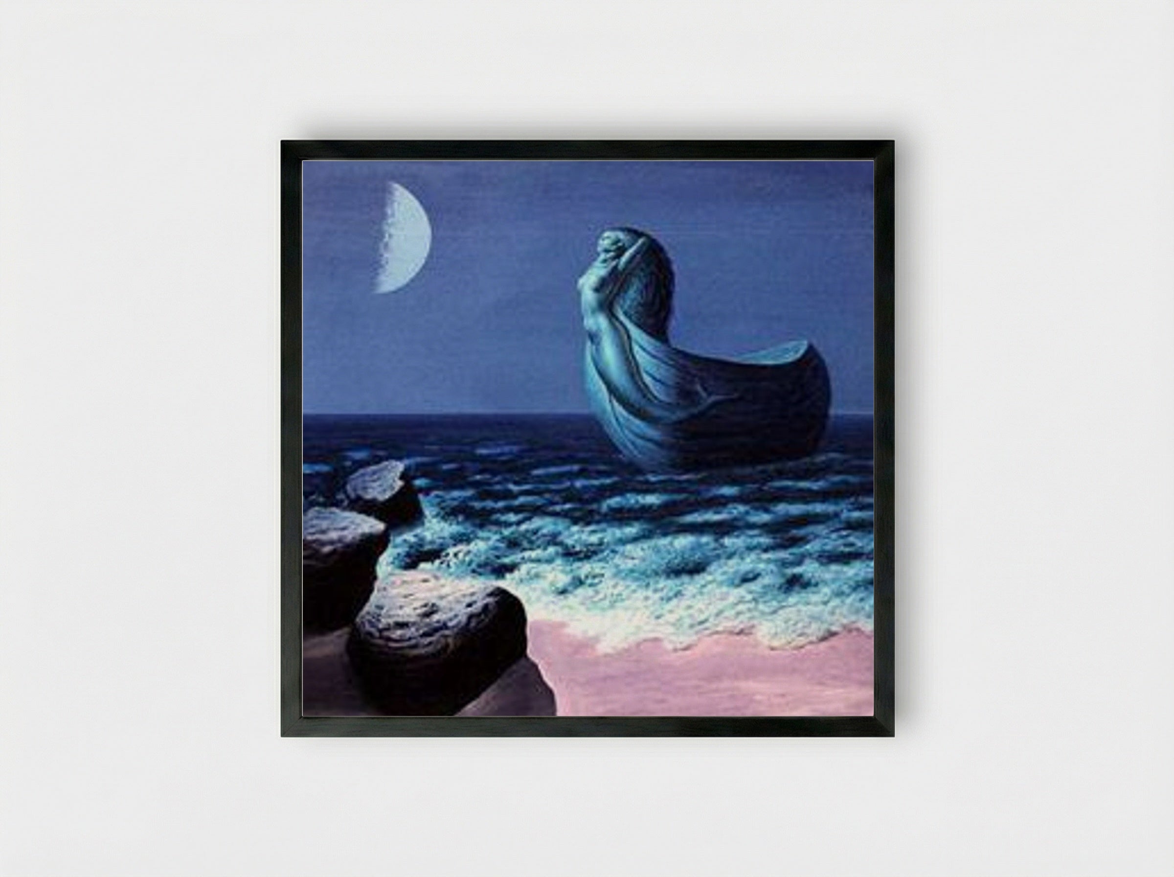 Boat of the Mermaid - Sabin Balasa - Framed Print Black