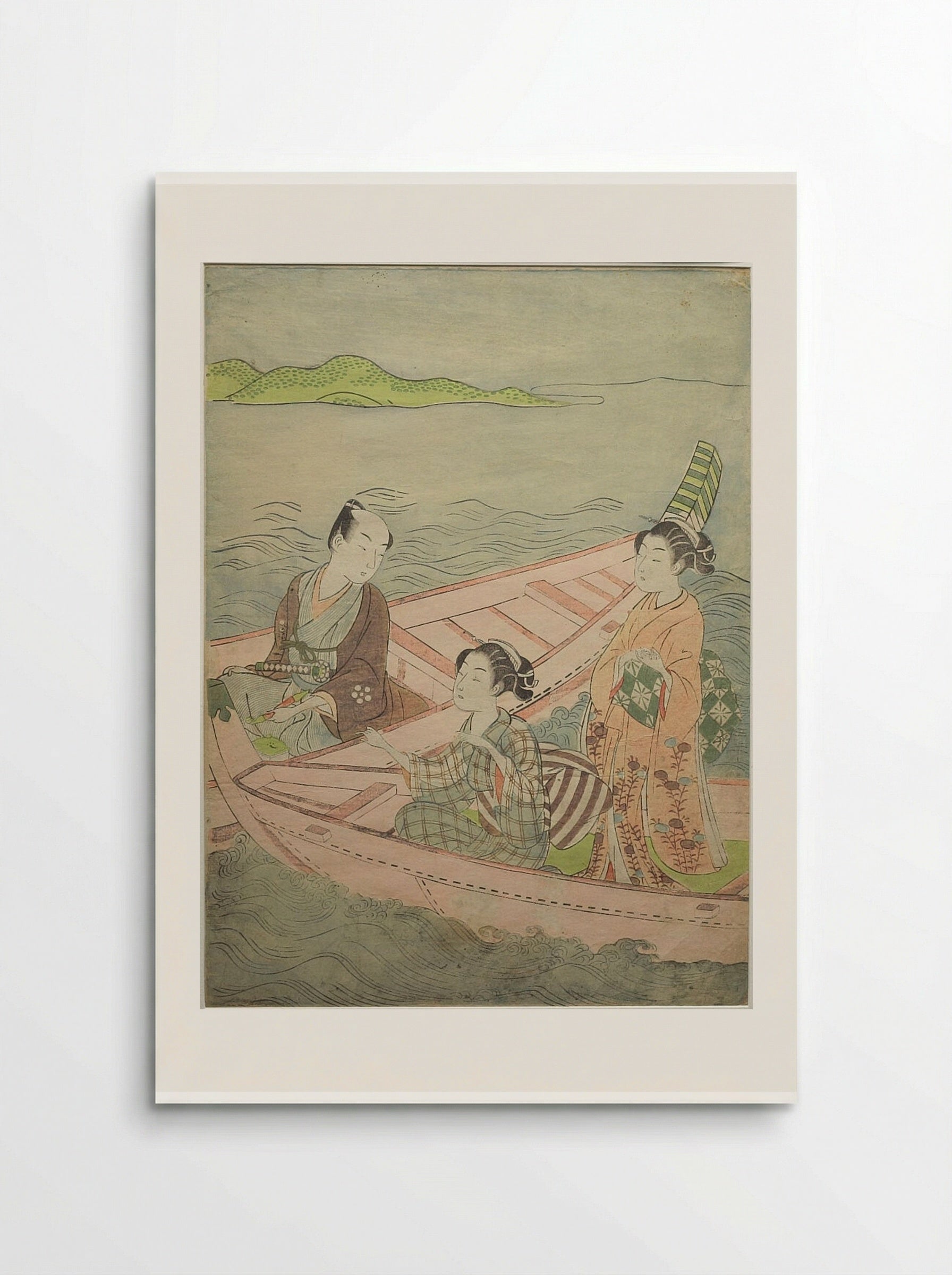 Boating on Edo Bay - Suzuki Harunobu - Poster