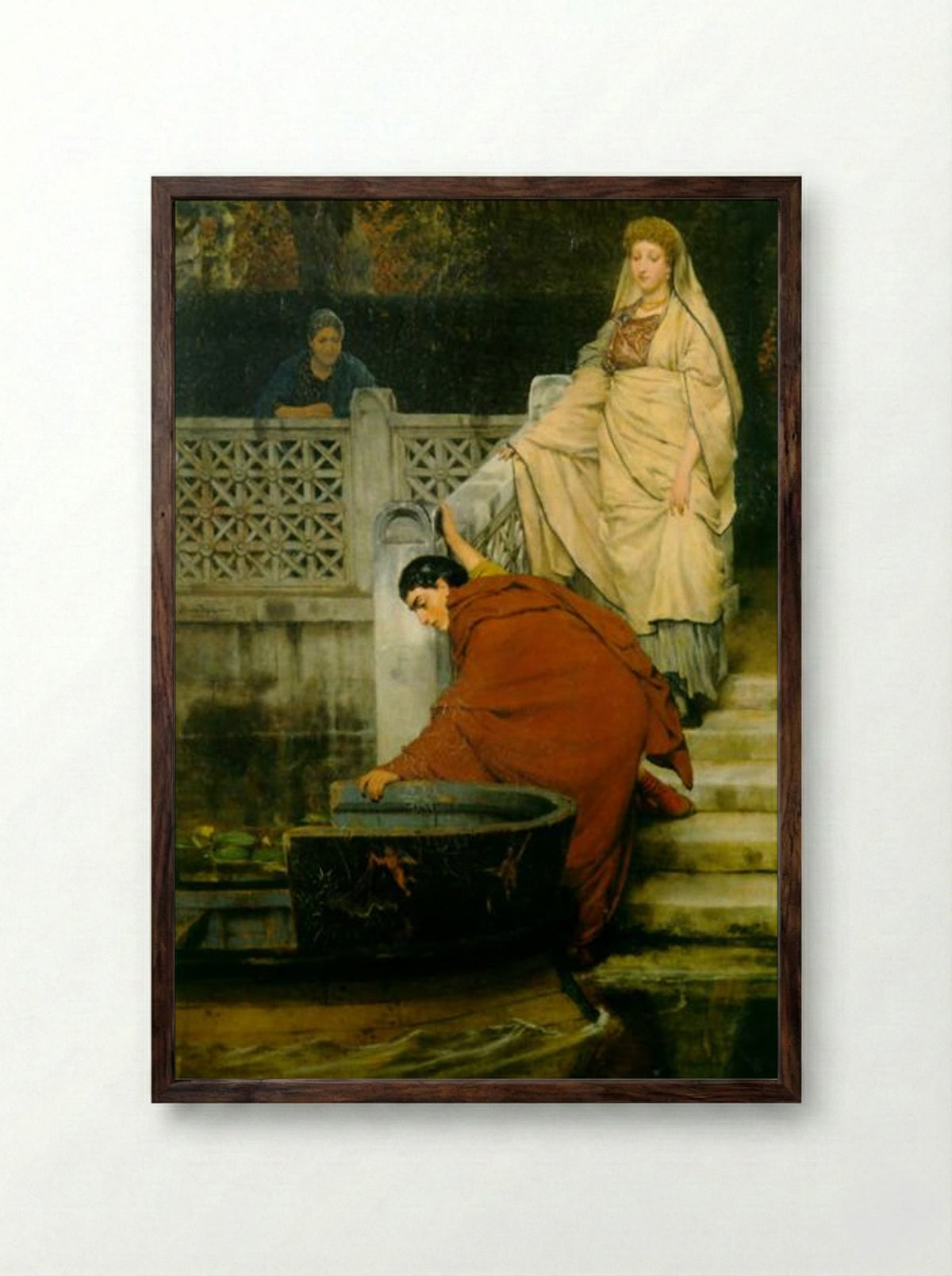 Boating - Sir Lawrence Alma-Tadema - Framed Print Dark Wood