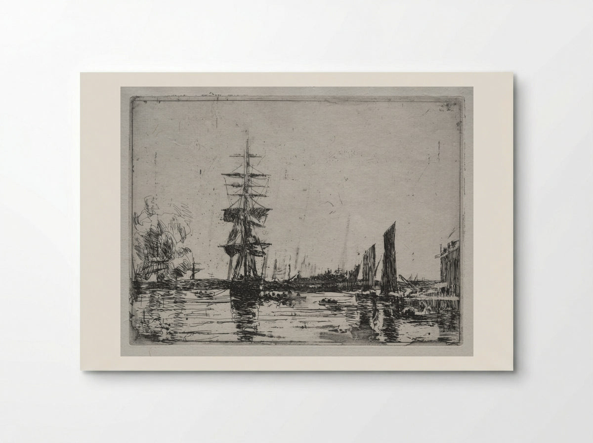 Boats at Anchor - Eugène Boudin - Poster