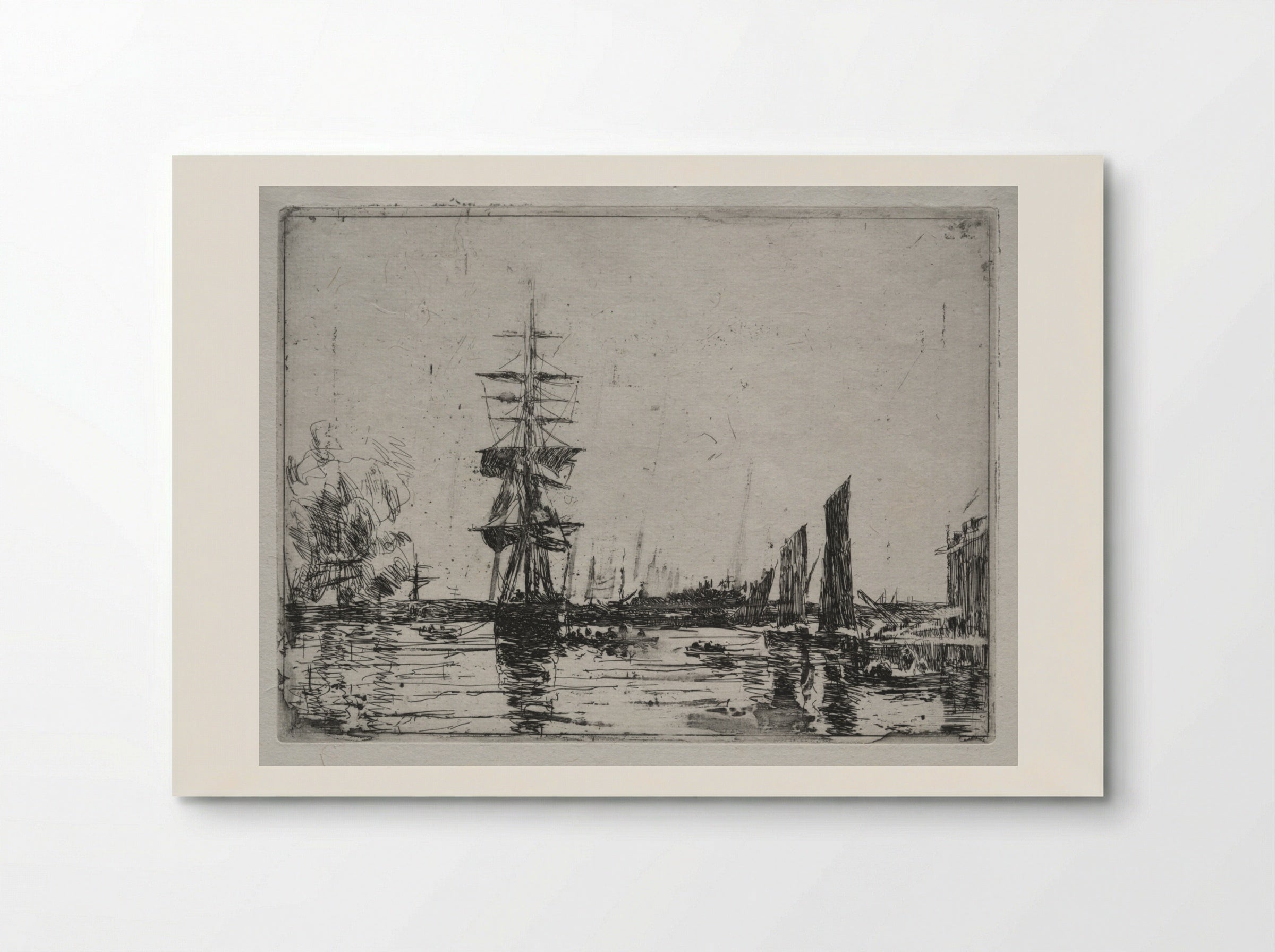 Boats at Anchor - Eugène Boudin - Poster