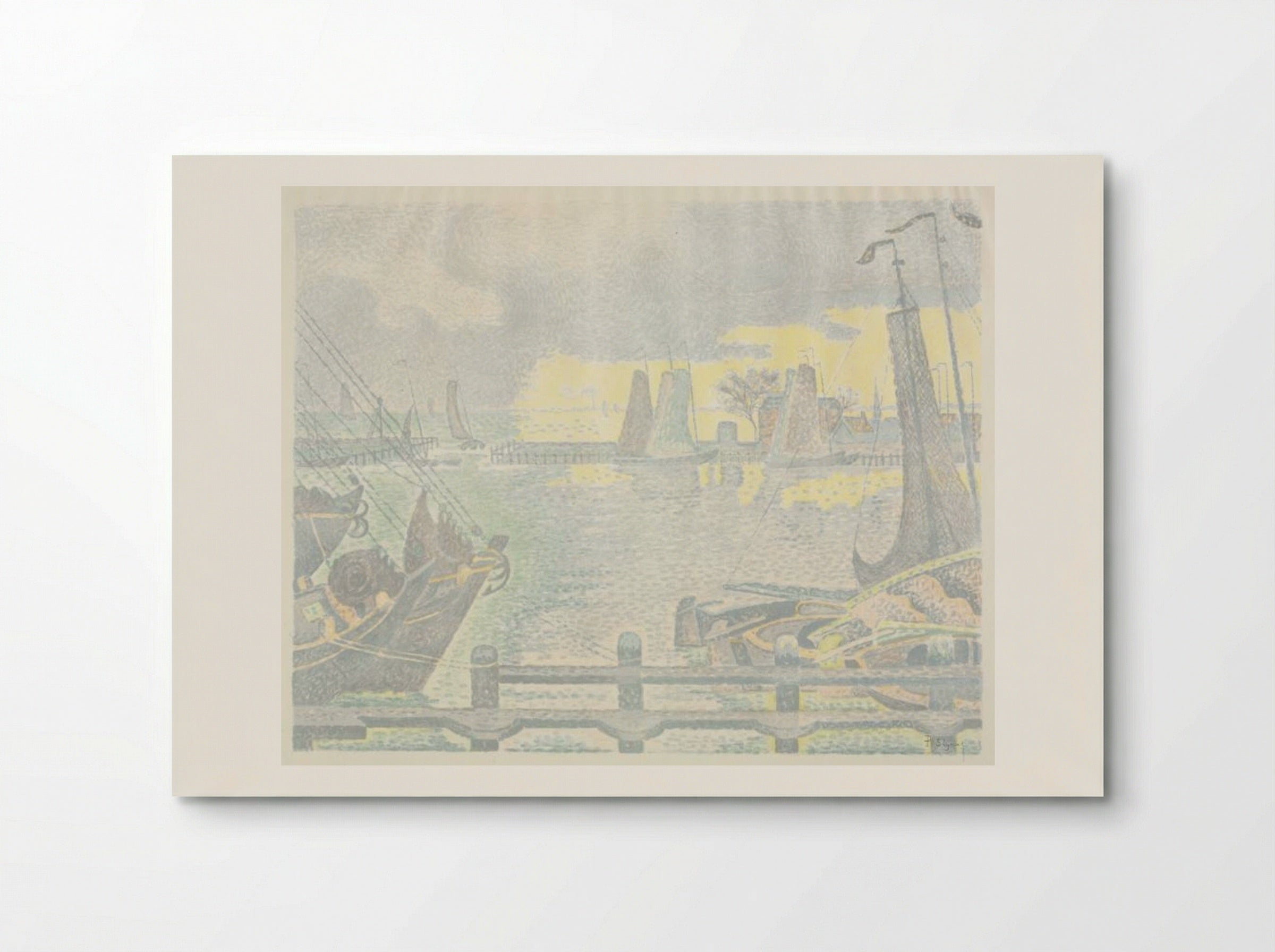 Boats at Flushing - Paul Signac - Poster
