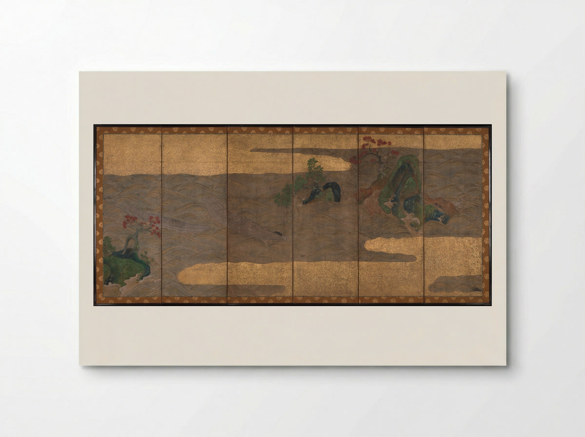 Boats upon Waves - Tawaraya Sōtatsu - Poster