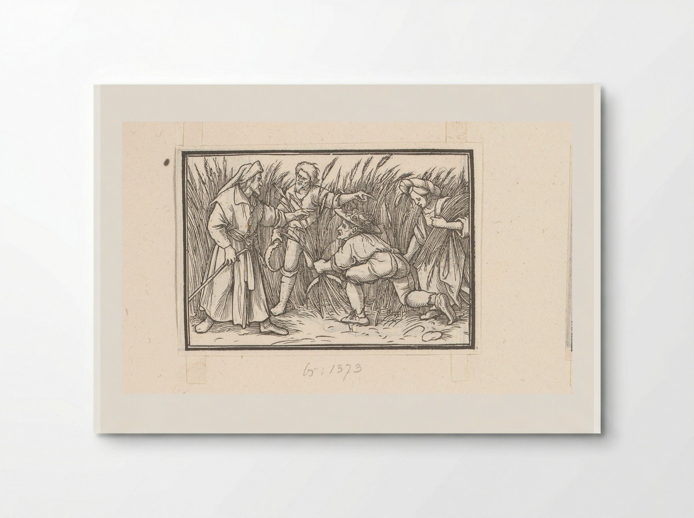 Boaz Meets Ruth at the Harvest - Veit Rudolf Specklin - Poster